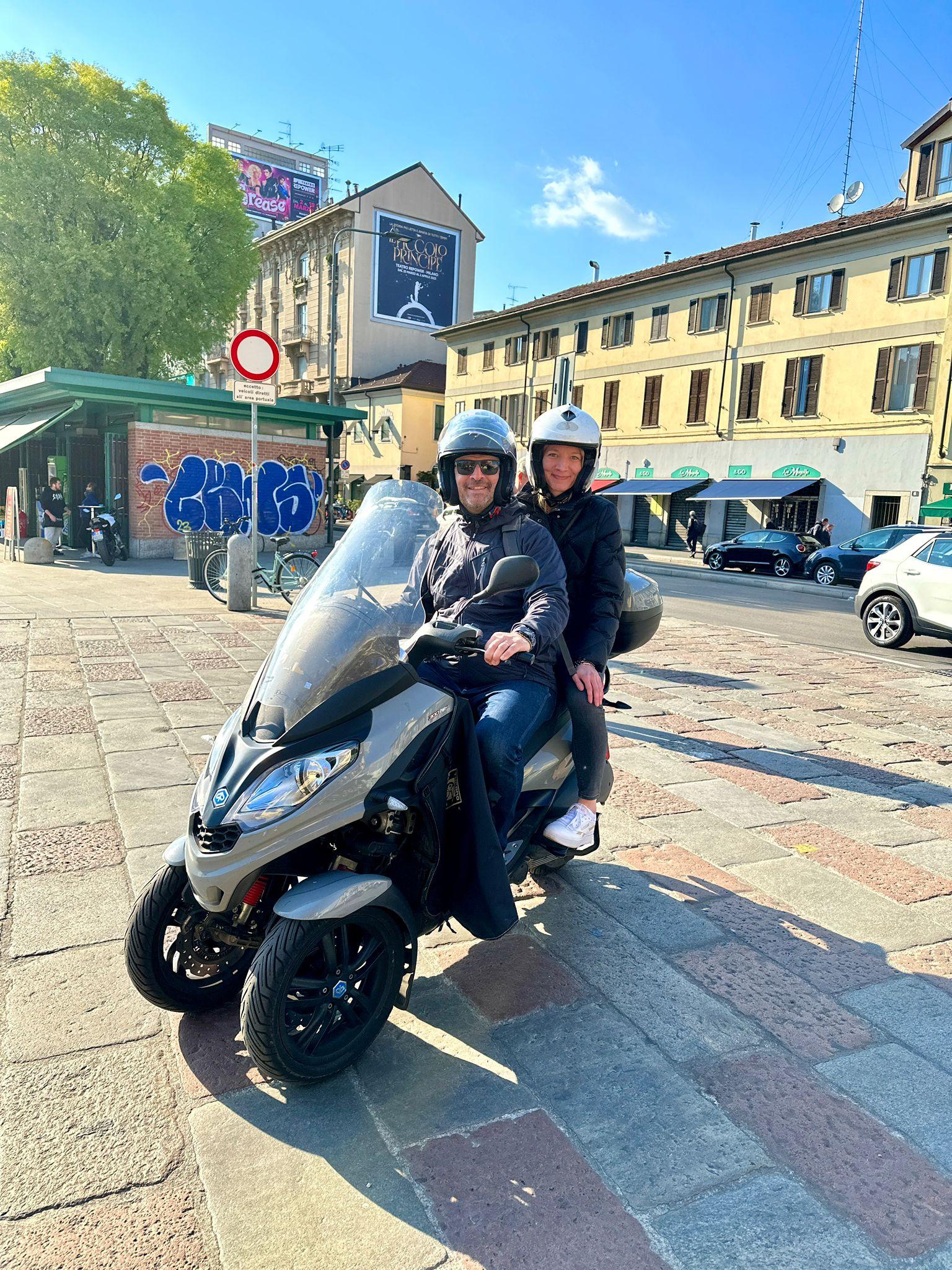 Milan Private Vespa Tour with Hotel Pickup