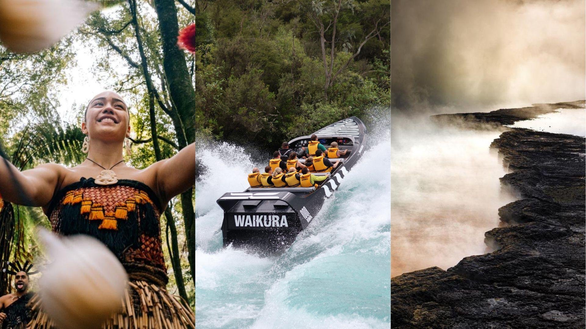 Rotorua Full-Day Adventure: Jet Boating, Geothermal Wonders & Māori Cultural Evening