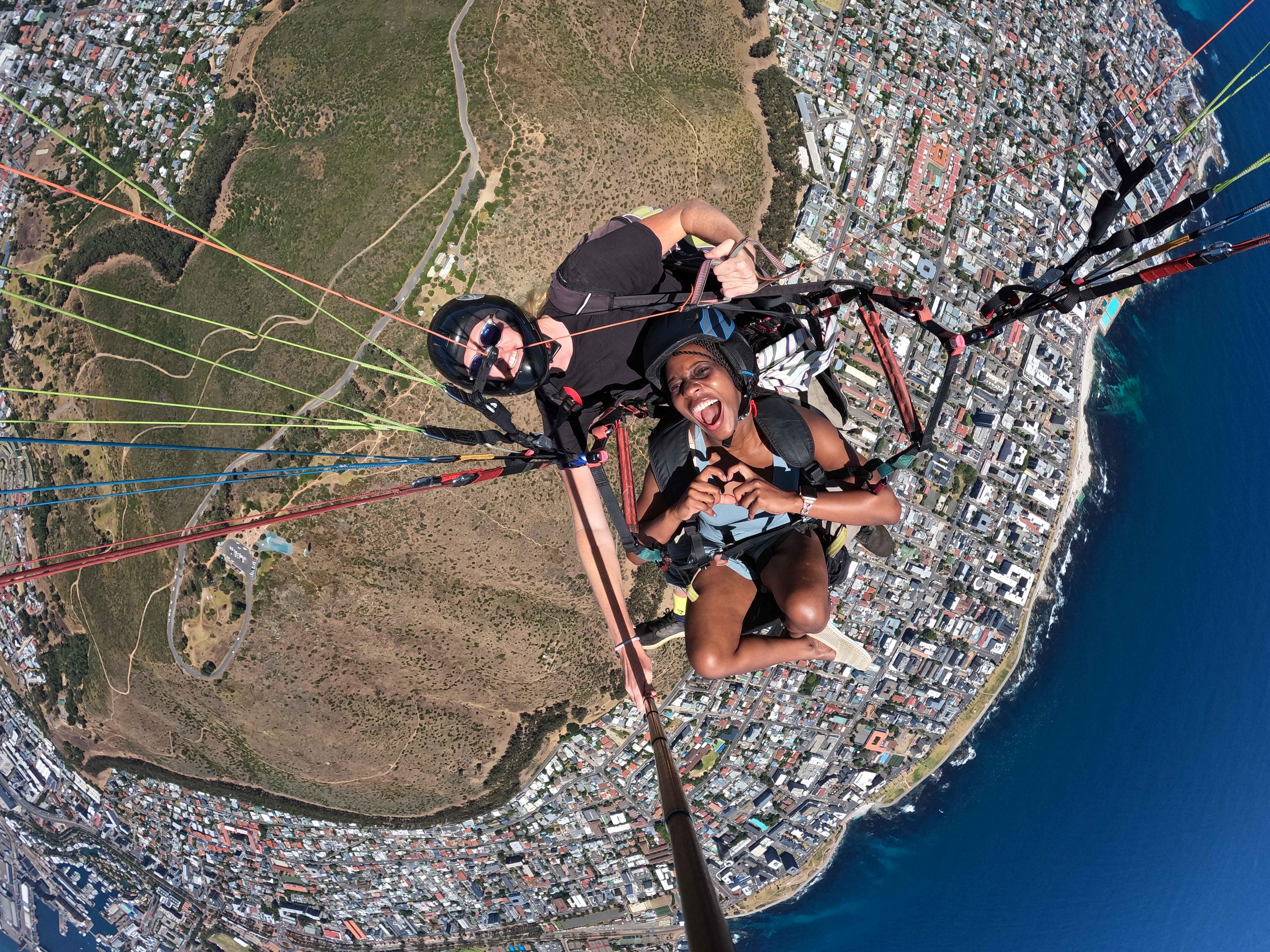 Cape Town Tandem Paragliding with Table Mountain Views