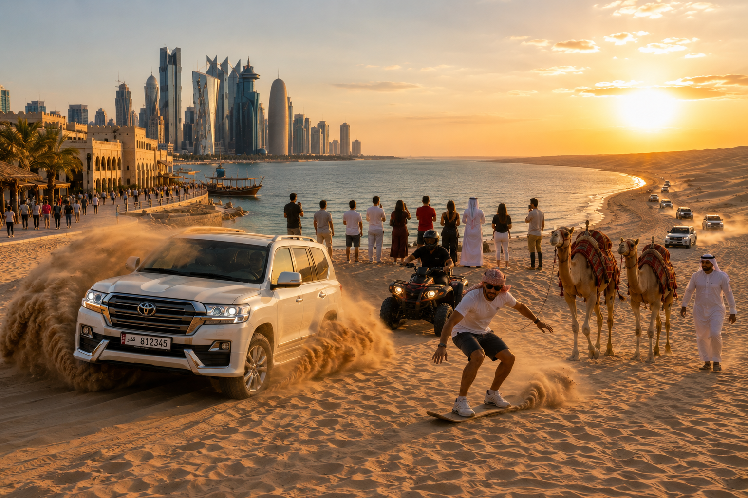 Full-Day Doha City & Desert Safari with Inland Sea