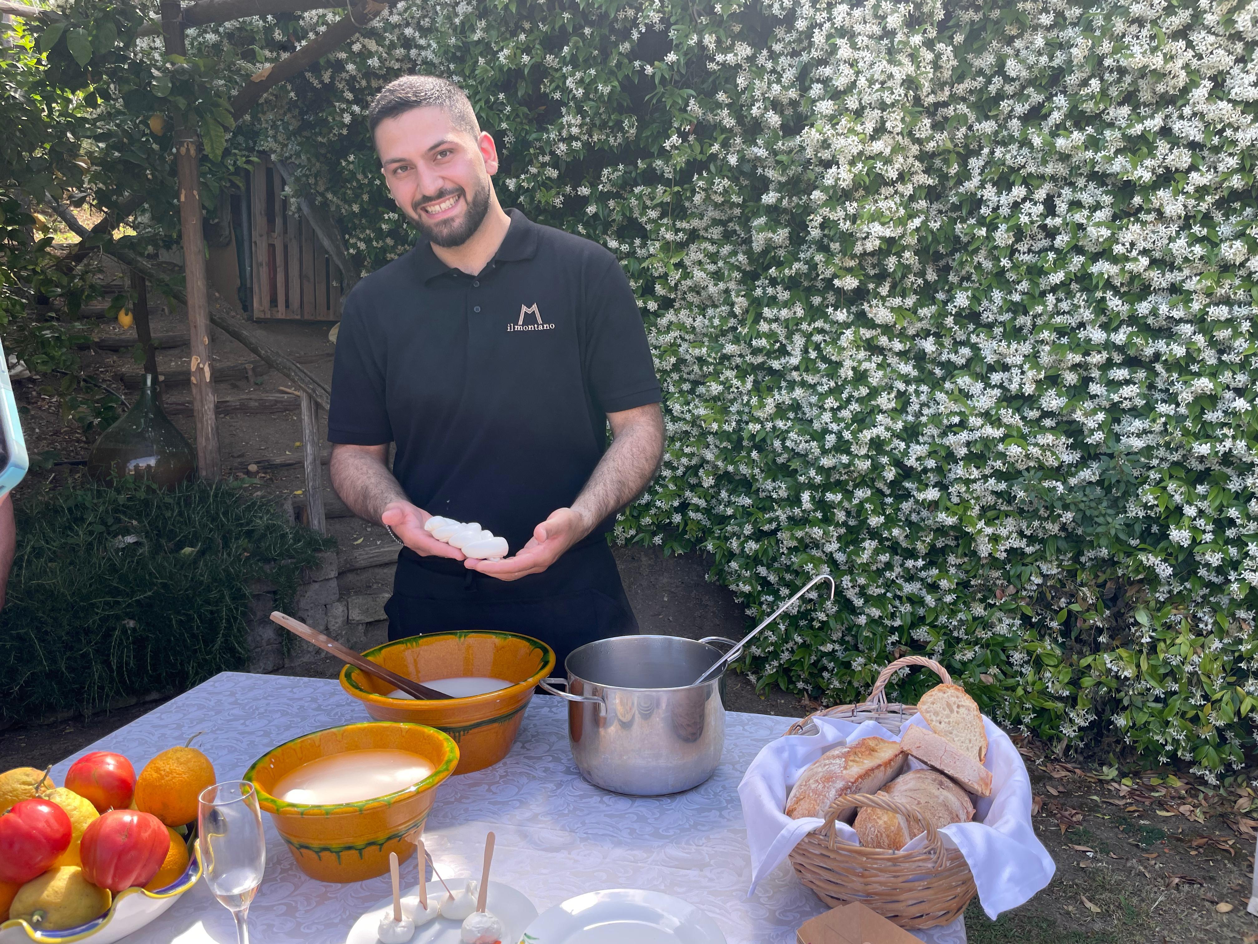 Positano Garden Cooking Class with Li Galli Views