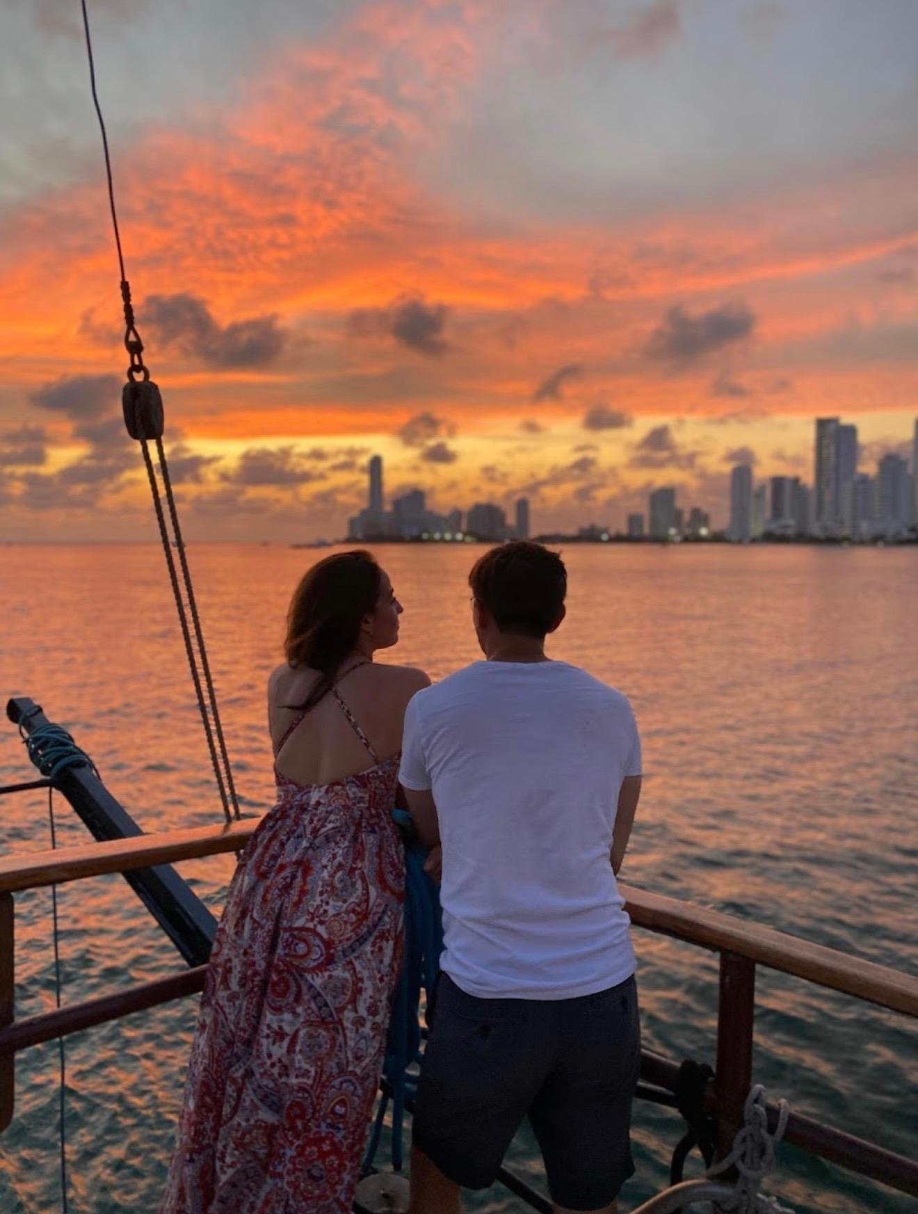 Cartagena Historic Walking Tour & Pirate Ship Sunset Cruise