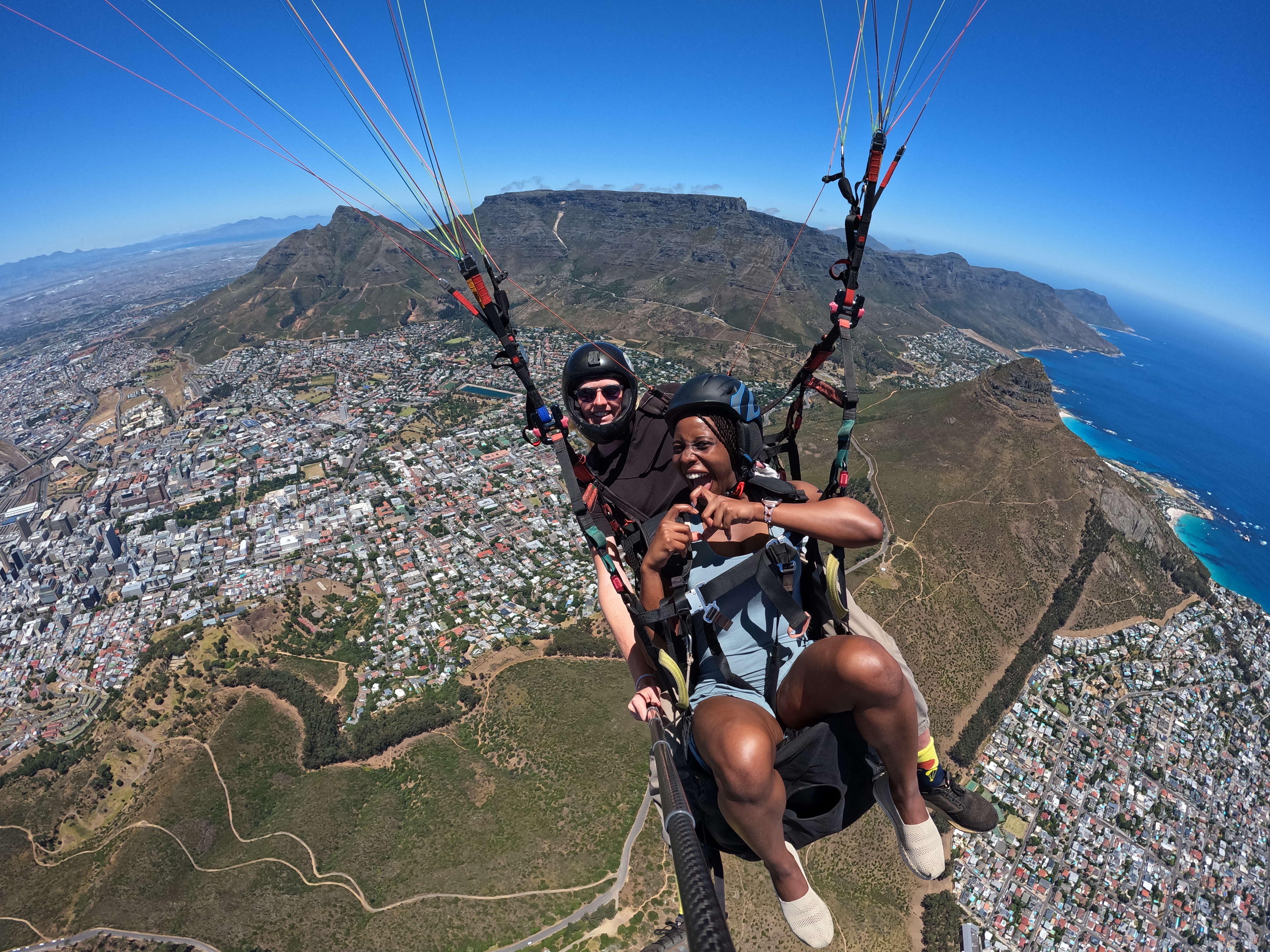 Cape Town Tandem Paragliding with Table Mountain Views