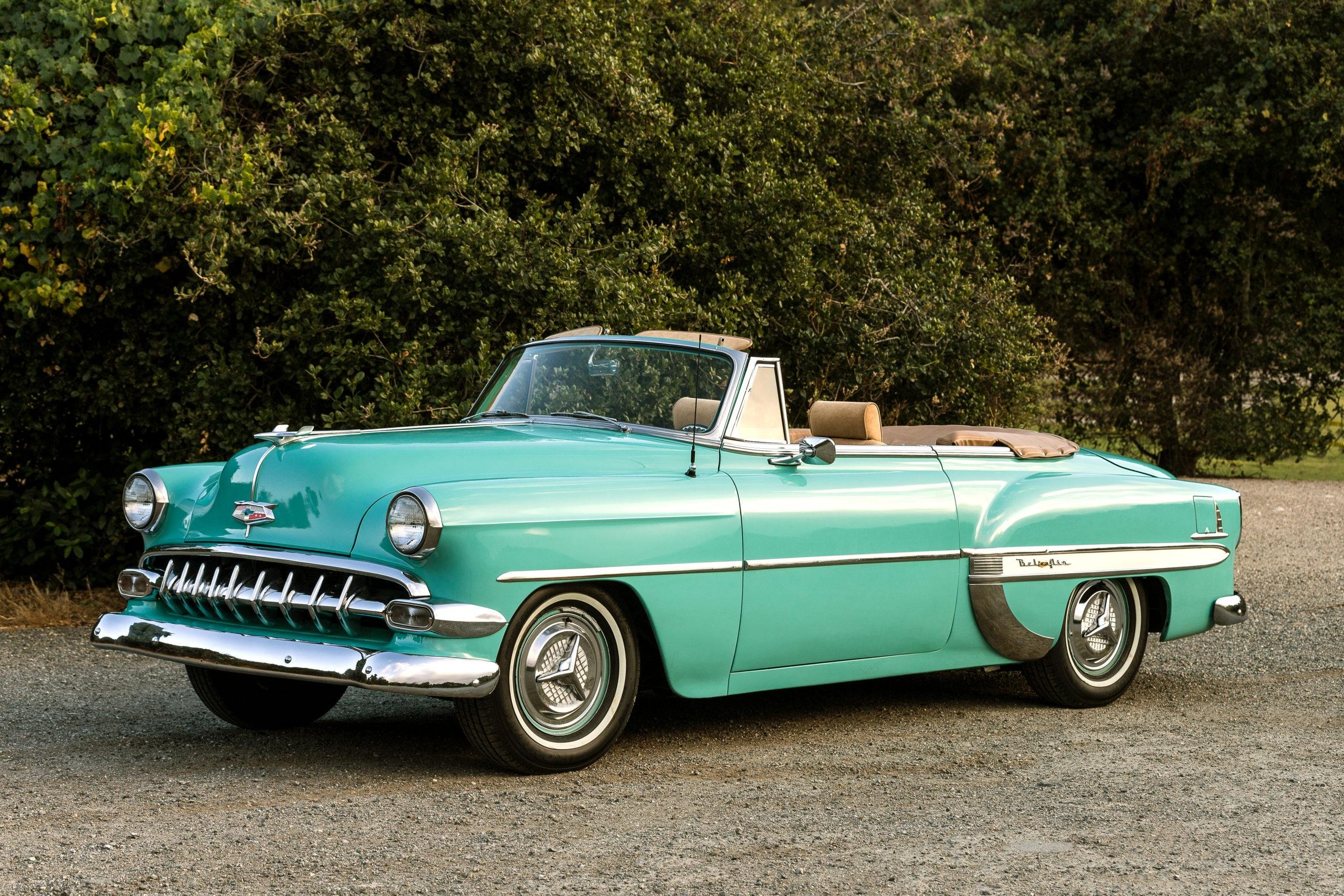 Classic 1954 Chevy Bel Air Convertible Rental in Monterey