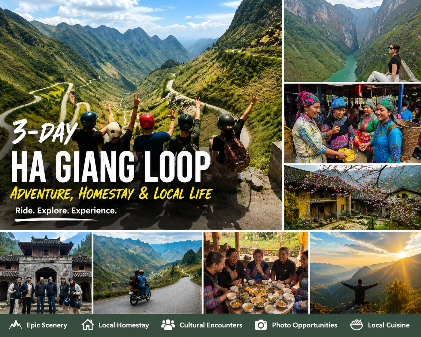 3-Day Ha Giang Loop with Homestay Experience