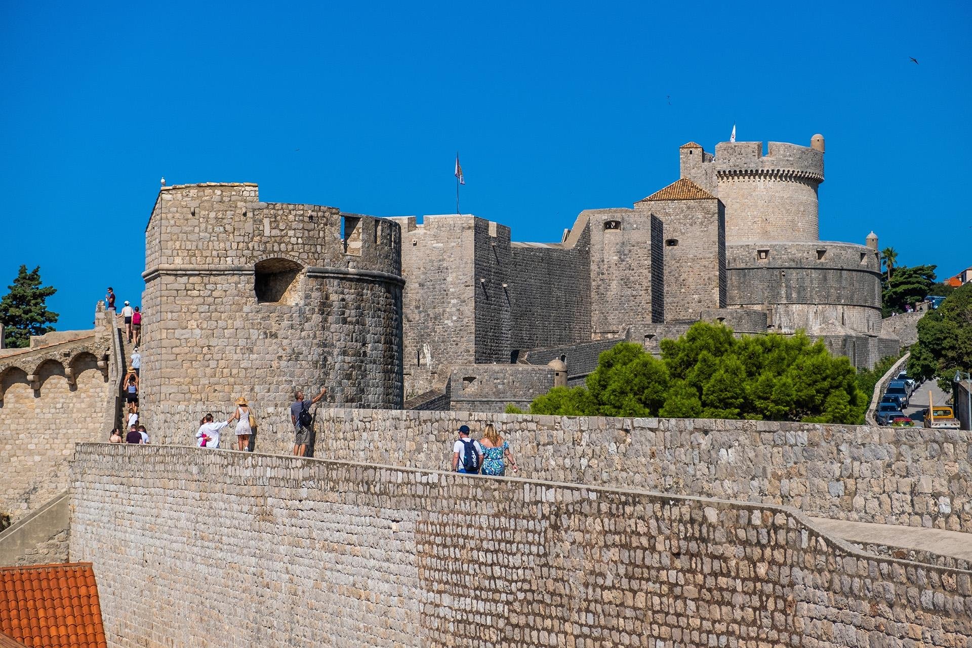 Dubrovnik City Walls Old Town terracotta rooftops Adriatic view — image 10