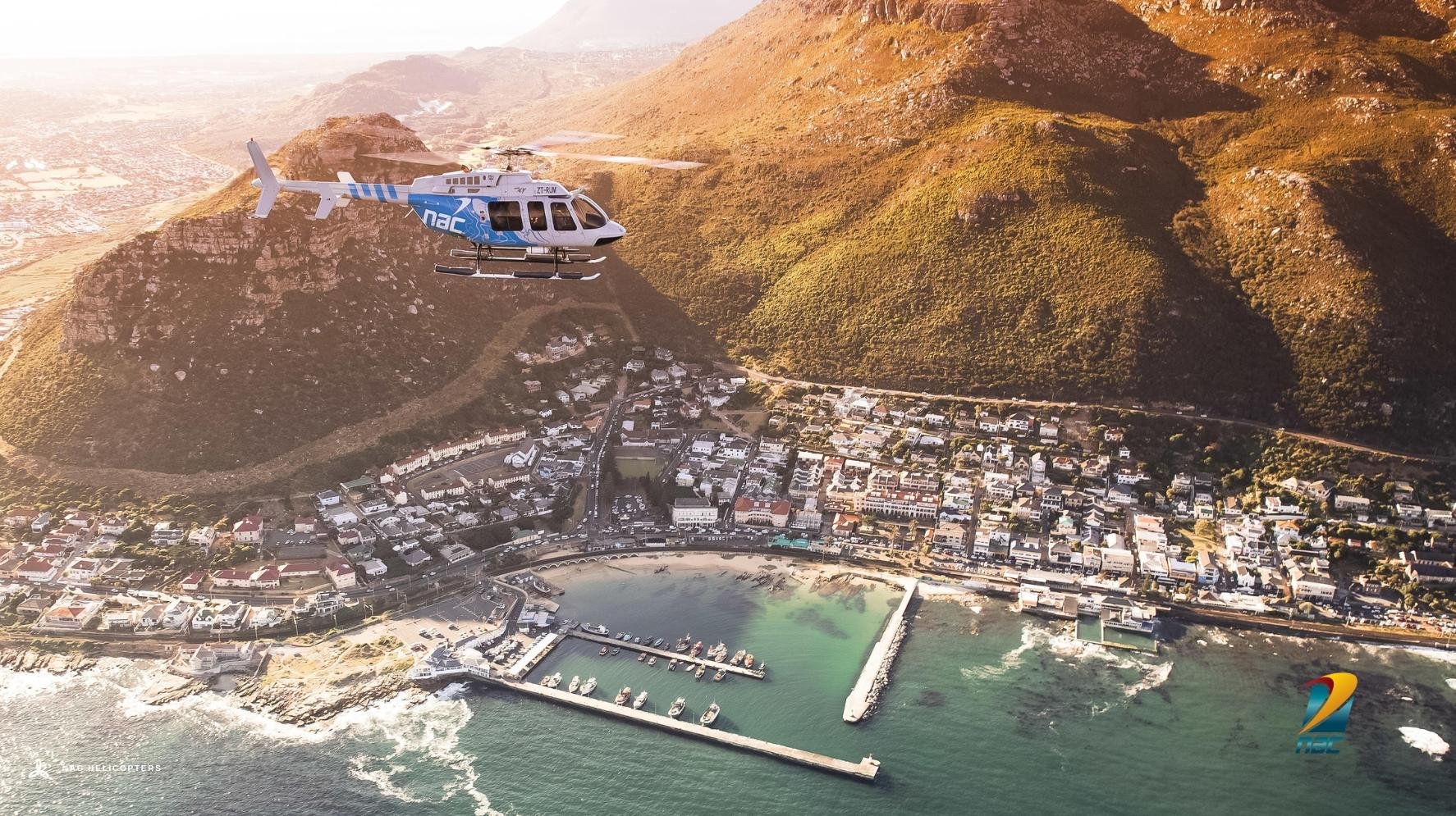Cape Town Coastal Helicopter Flight with Champagne Welcome