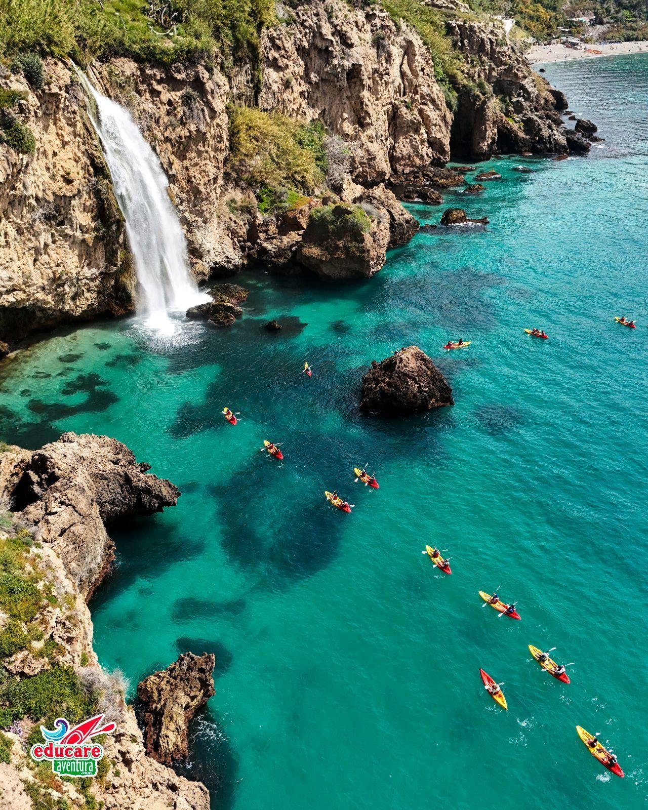 Maro Cliffs and Waterfall Guided Kayak Excursion