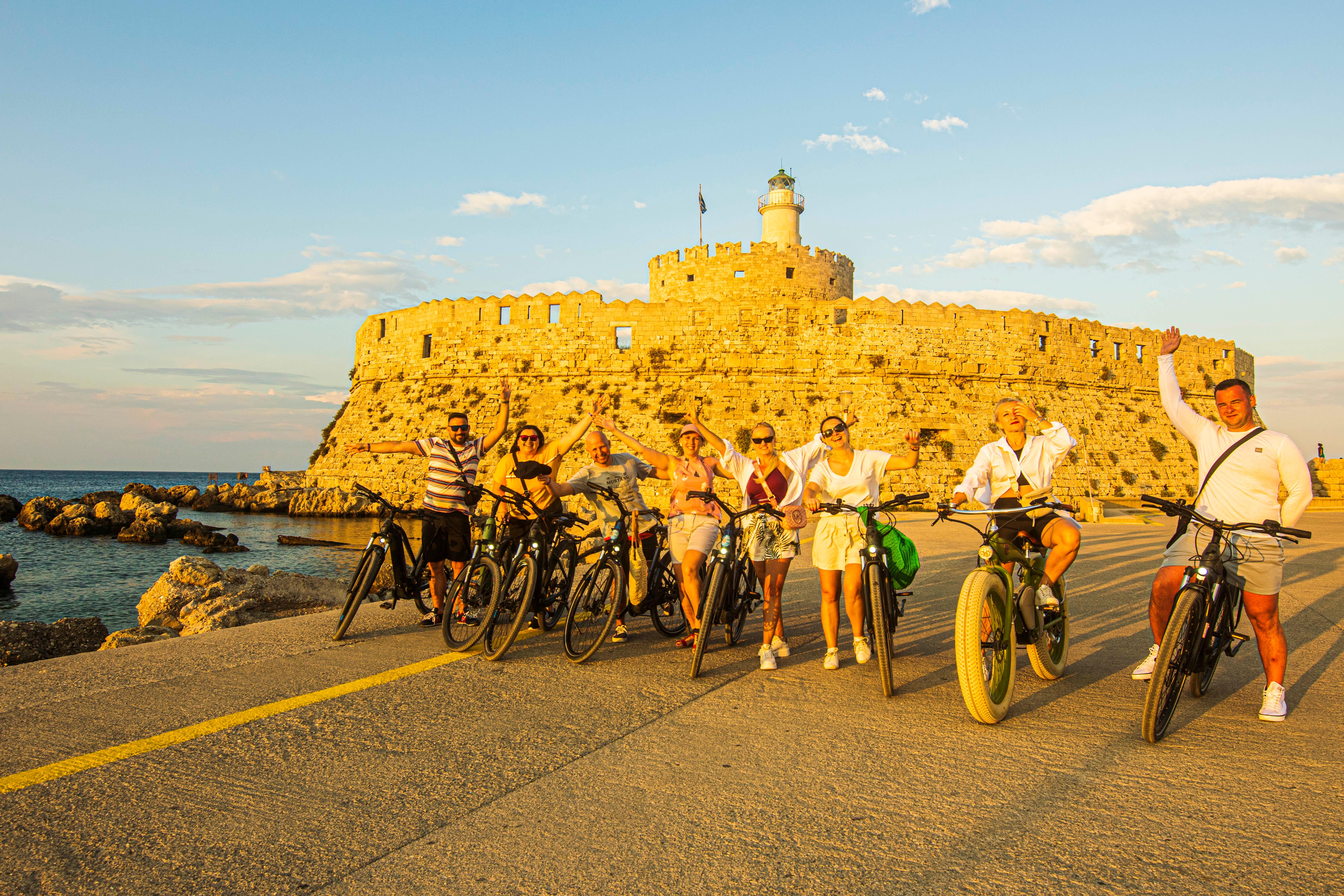 Rhodes Old Town E-Bike Tour: Medieval Highlights & Sunset