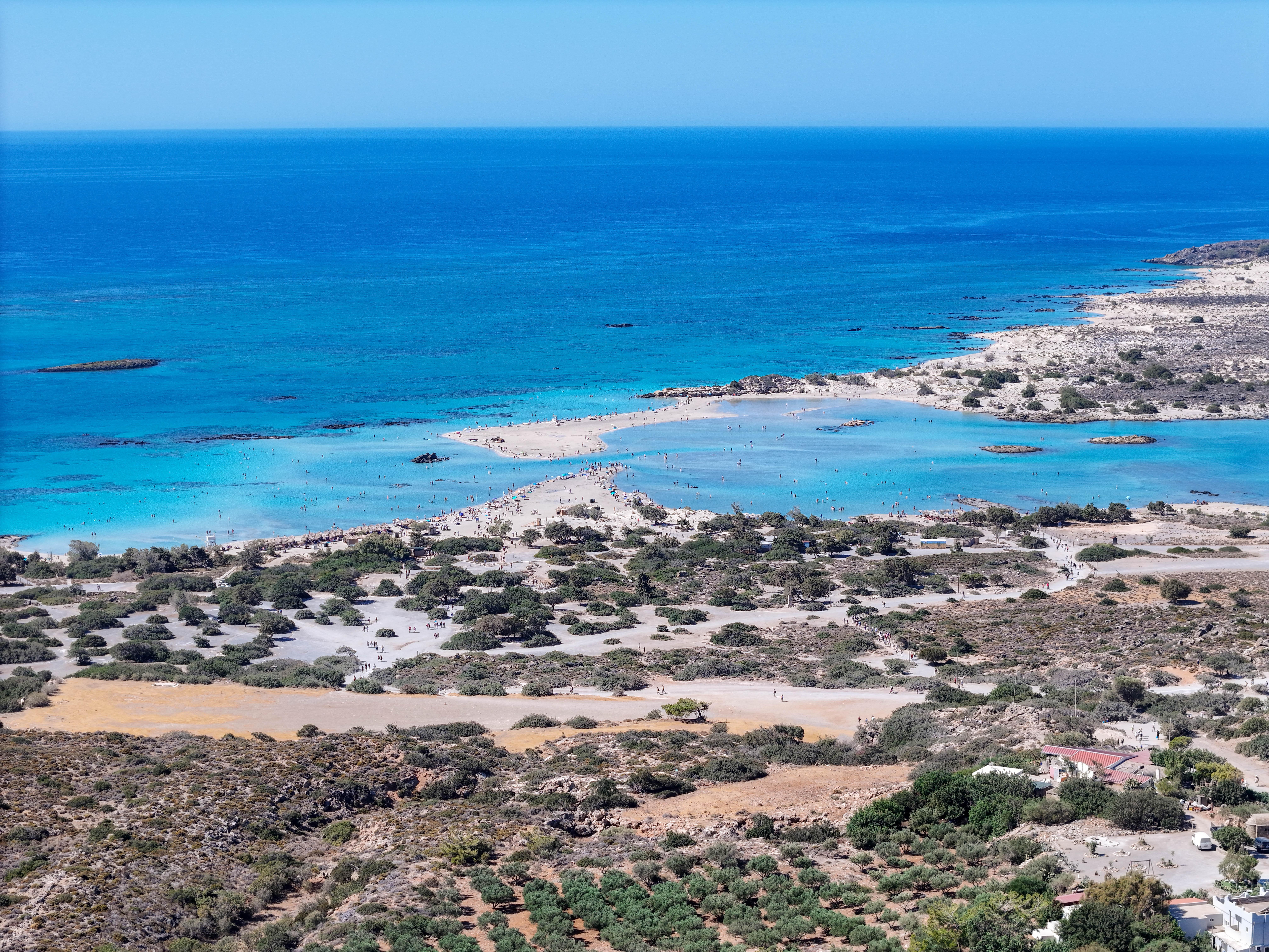 Elafonissi pink sand beach and Balos lagoon tour Crete — shallow turquoise lagoon, Gramvousa Venetian fortress — image 13