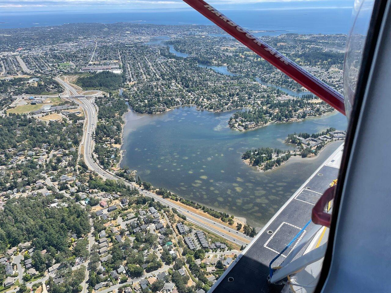 Southern Gulf Islands by seaplane — the archipelago and Active Pass from the air — image 2