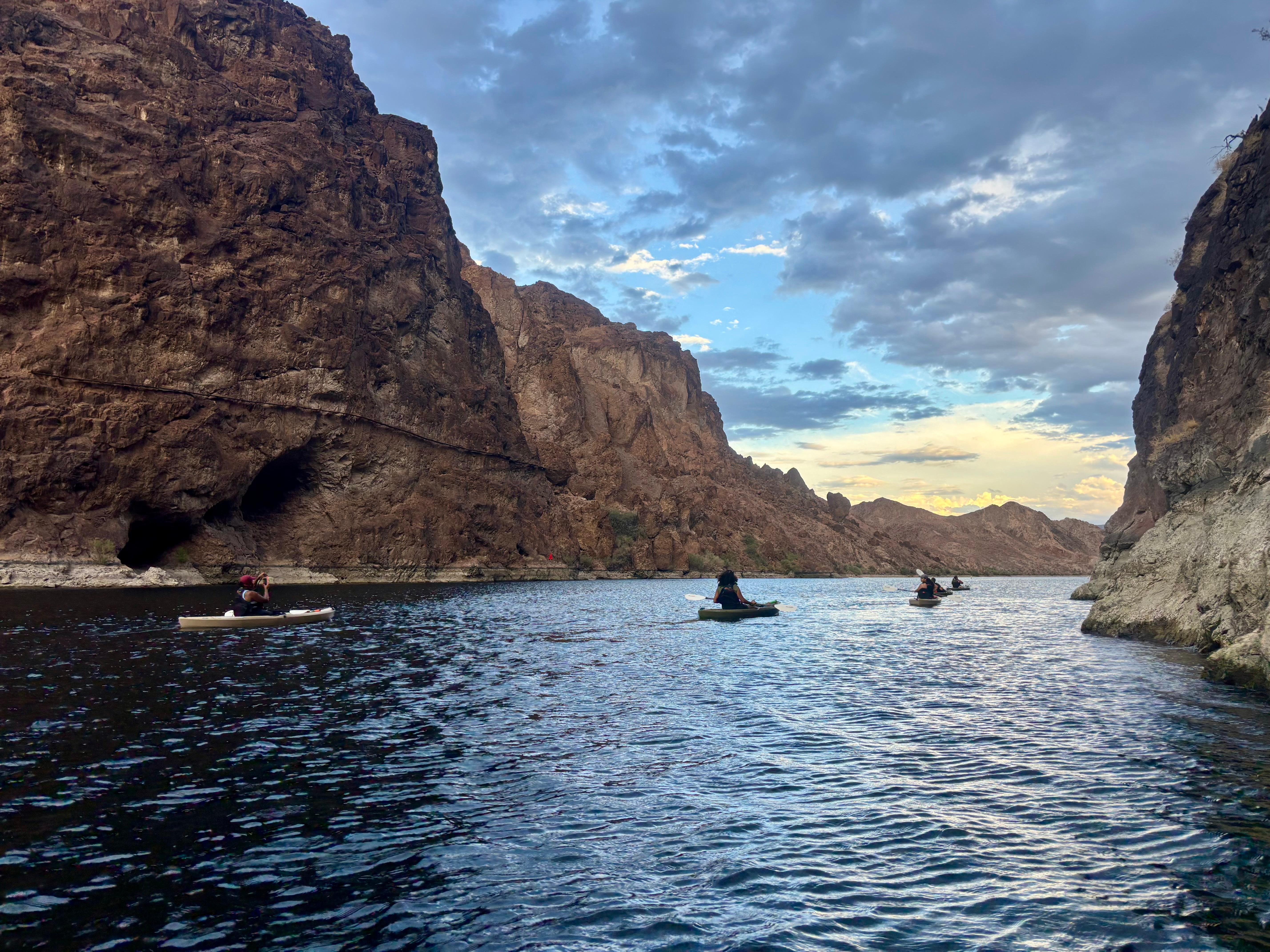 Emerald Cave Sunset Kayak Tour from Willow Beach