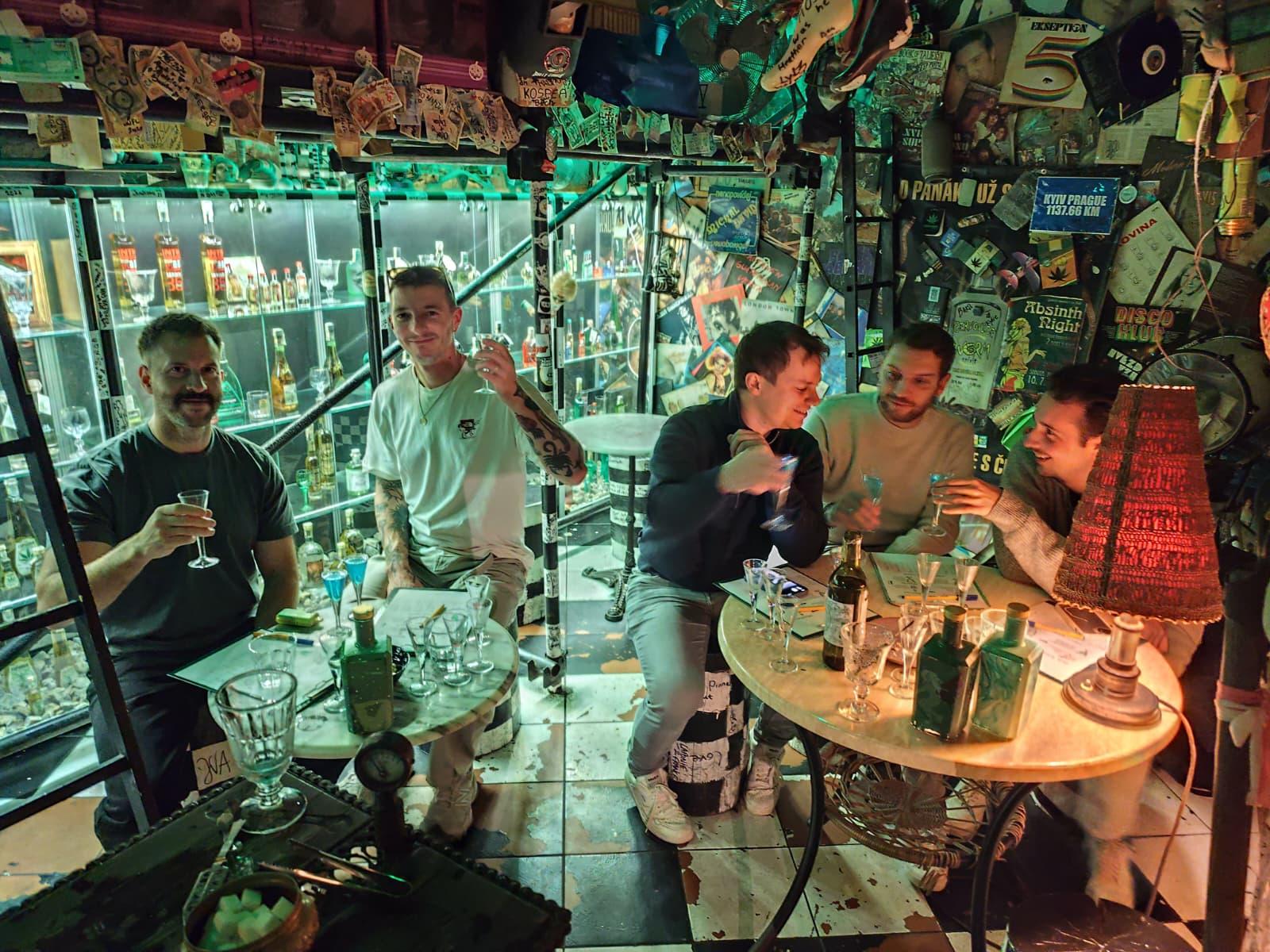 Prague Historic Absinthe Cellar Tasting