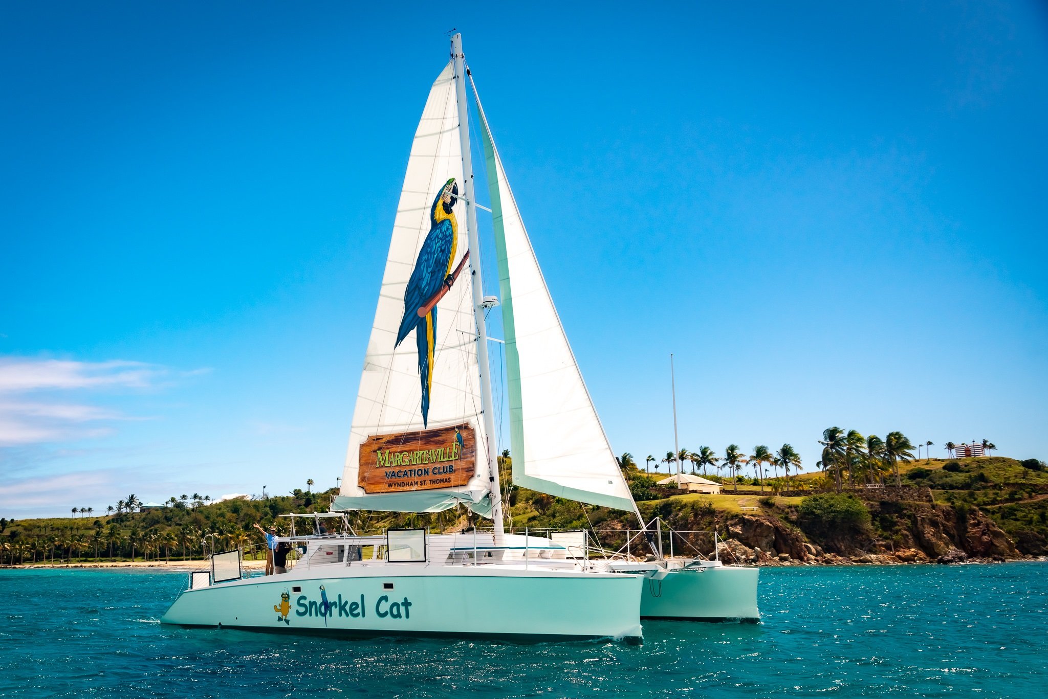 St. Thomas Catamaran Snorkel Adventure with Meals