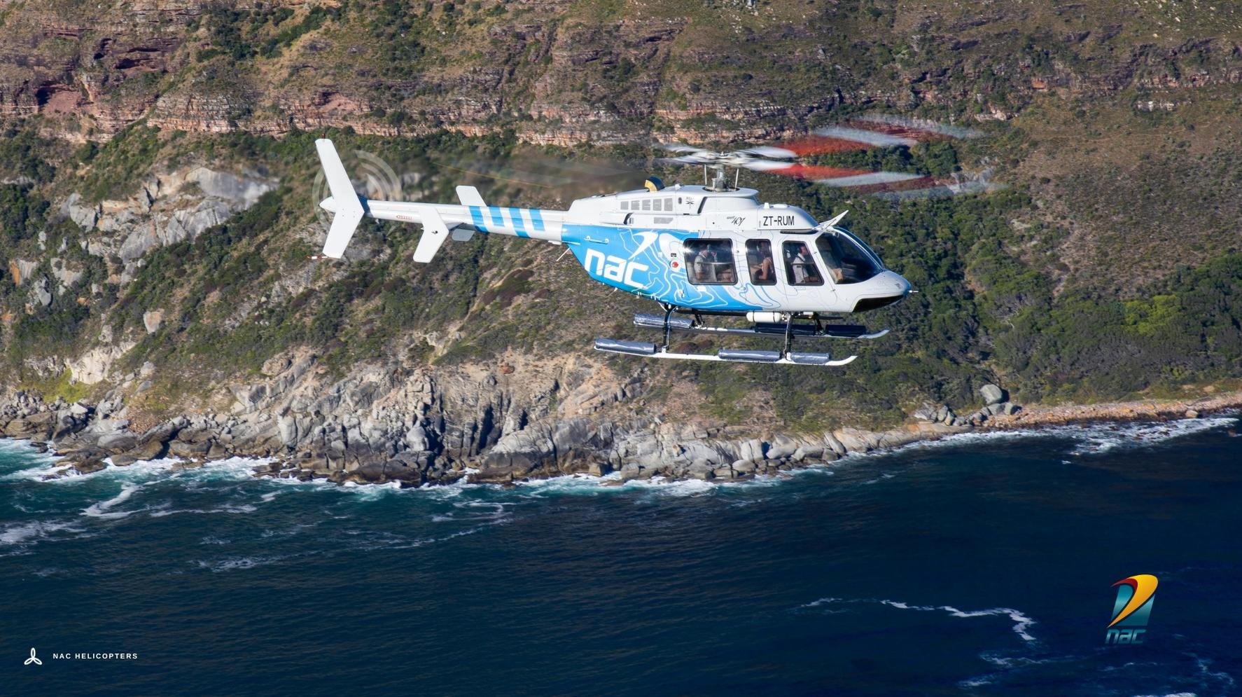 Cape Town Coastal Helicopter Flight with Champagne Welcome