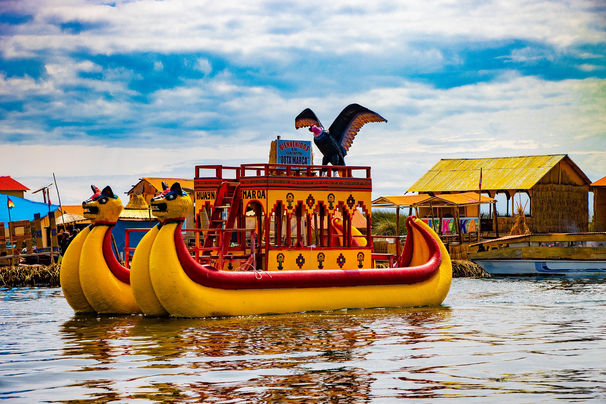 Excursão de meio dia às Ilhas Flutuantes de Uros saindo de Puno