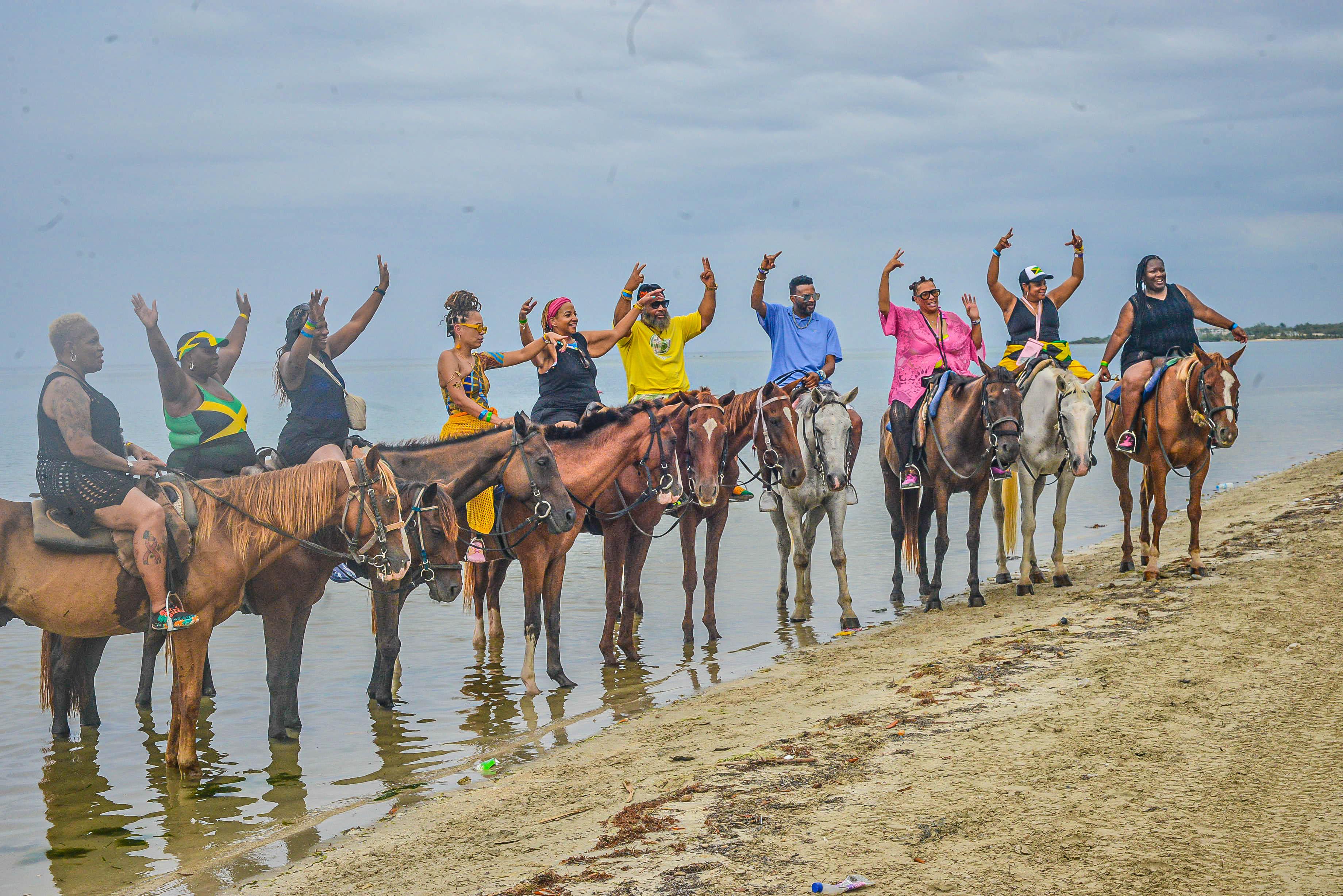 Horseback Beach Ride & Bamboo River Rafting