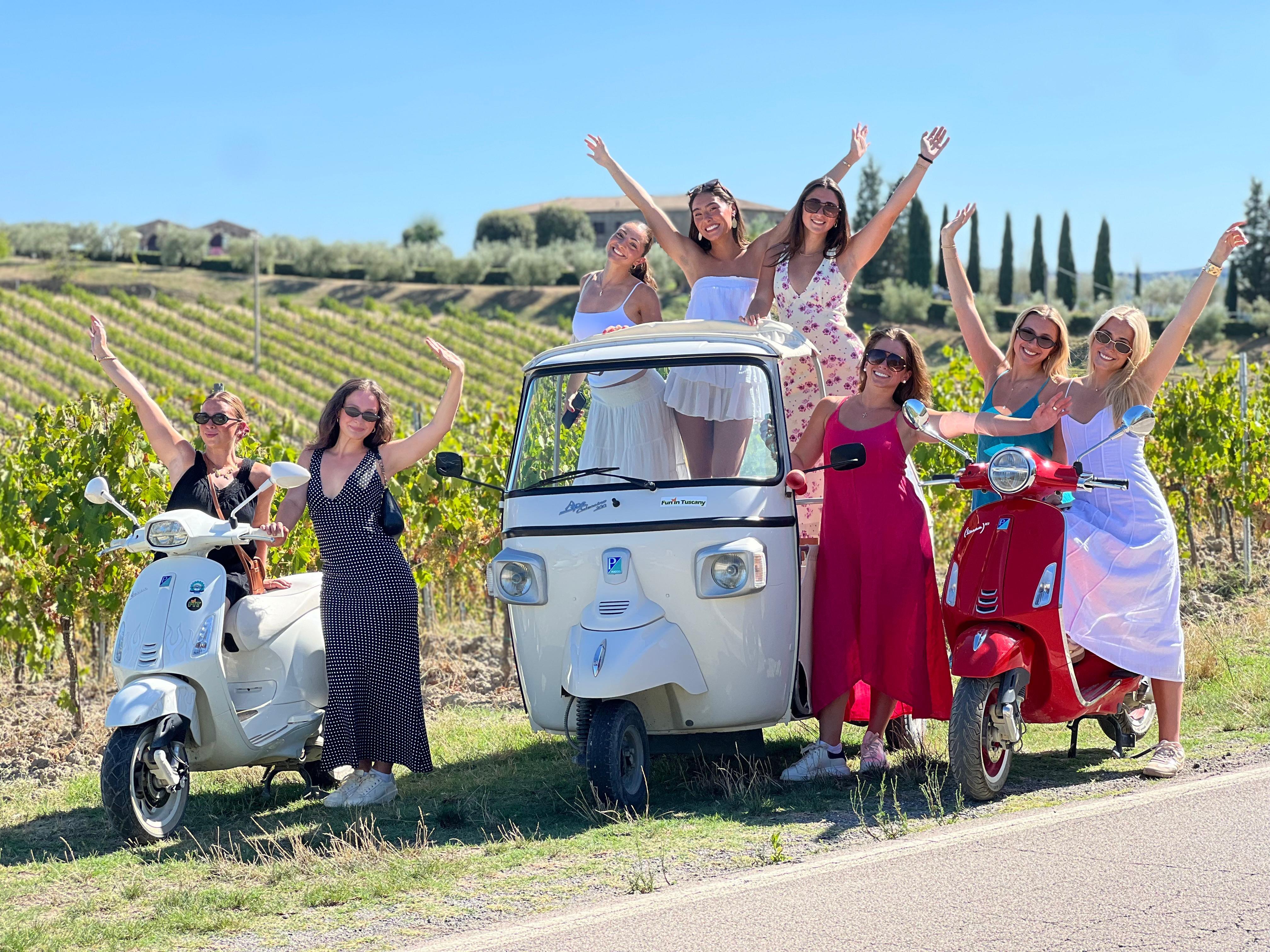 SmallGroup Tuscany Vespa Tour Medieval Villages Winery Lunch - 2026 (Verified Reviews)