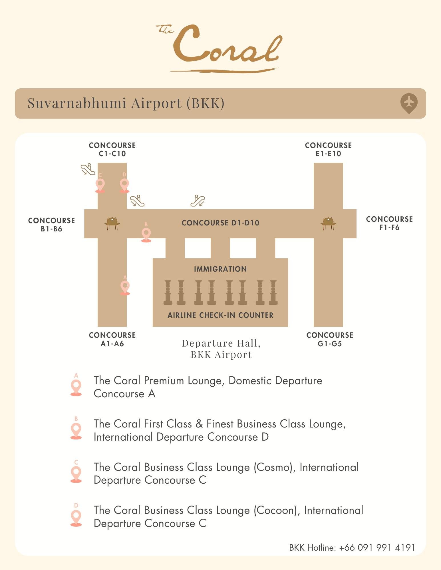 Suvarnabhumi Airport: Coral Lounge Day Pass