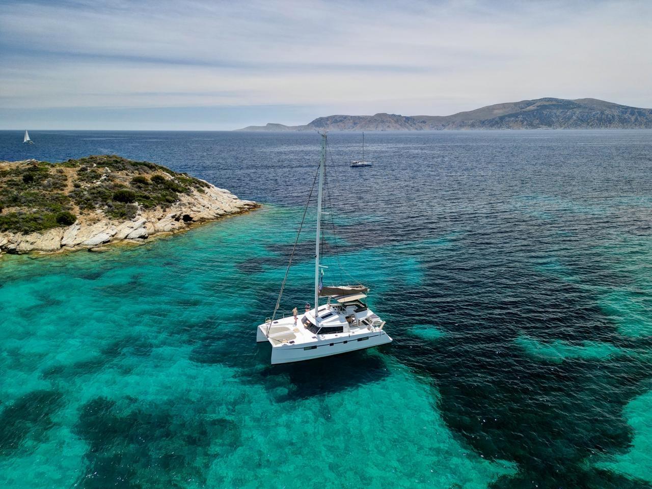 Athens Riviera Catamaran Sailing with Swim Stops & Lunch