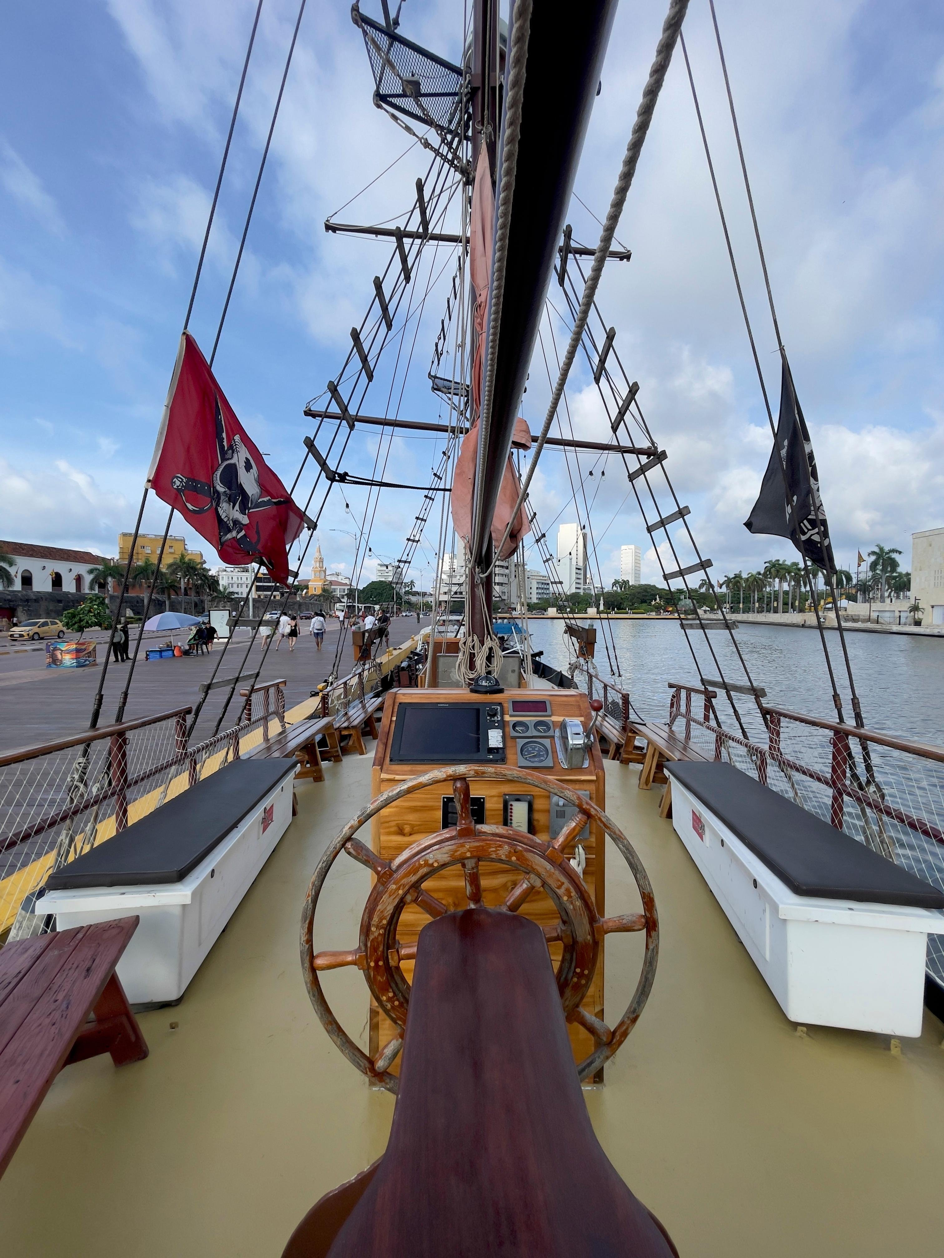 Cartagena Sunset Pirate Ship Cruise with Open Bar