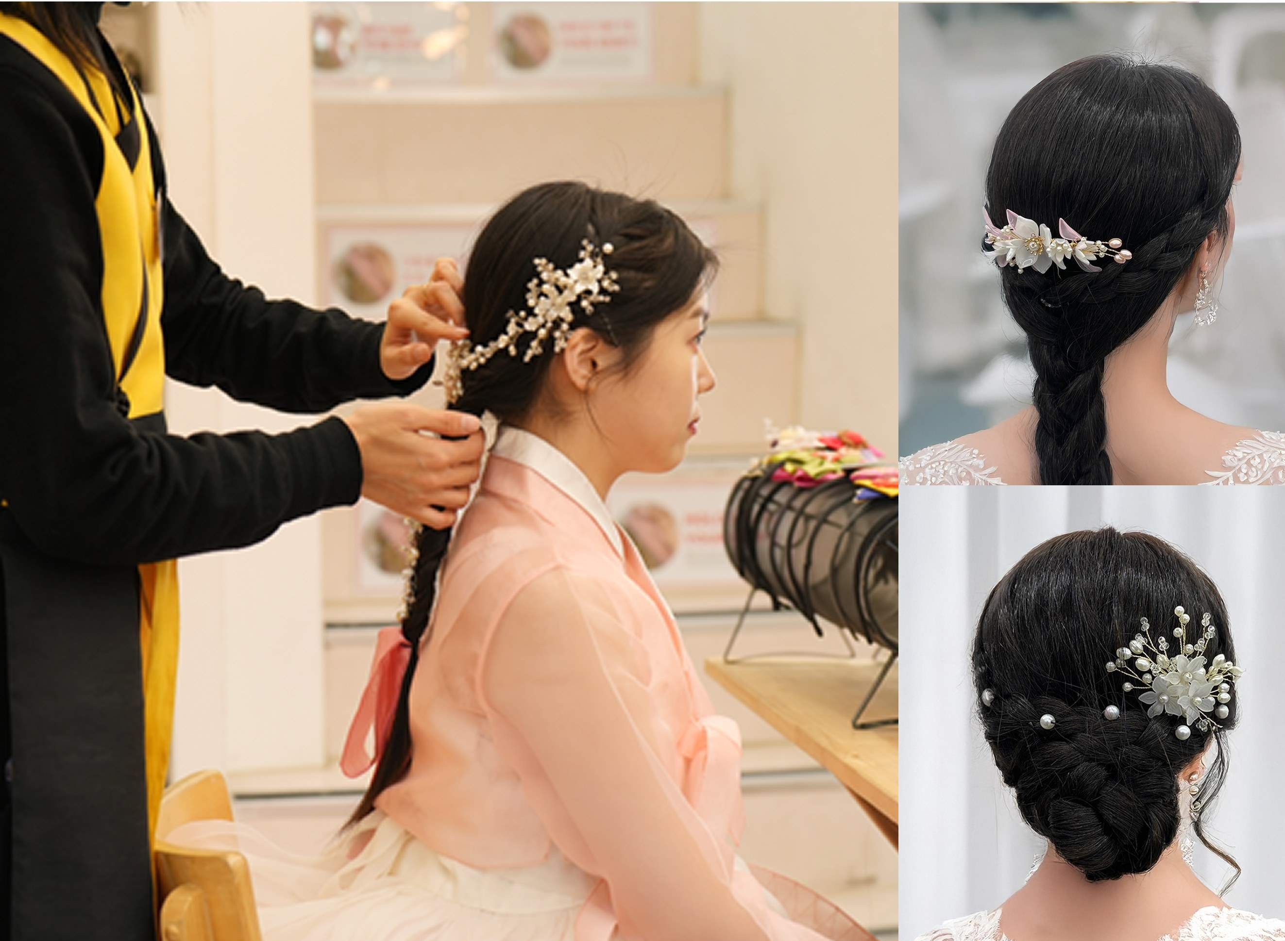 Hanbok Rental with Hairstyling at Hanboknam Gyeongbokgung — Seoul K-beauty experience photo 2