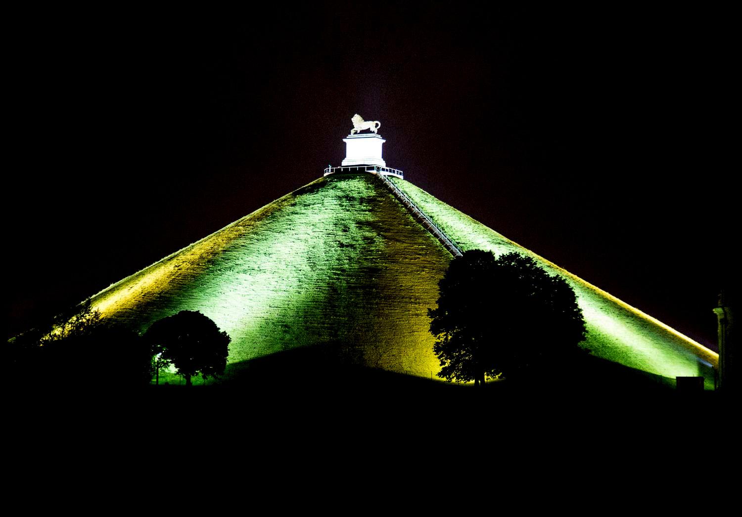 Napoleon's Waterloo Battlefield by Torchlight