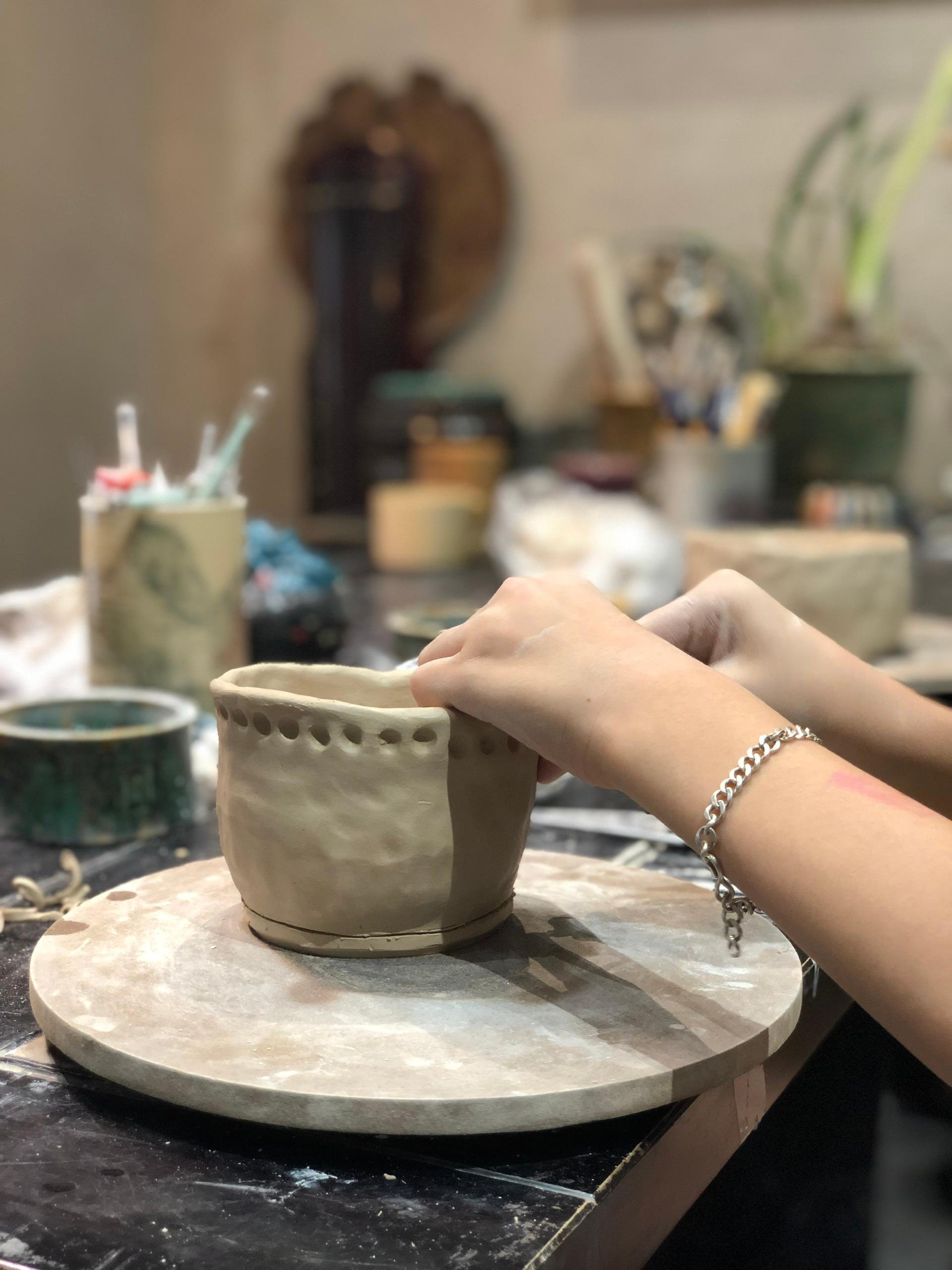Beginner Handbuilding Pottery Workshop in Hanoi
