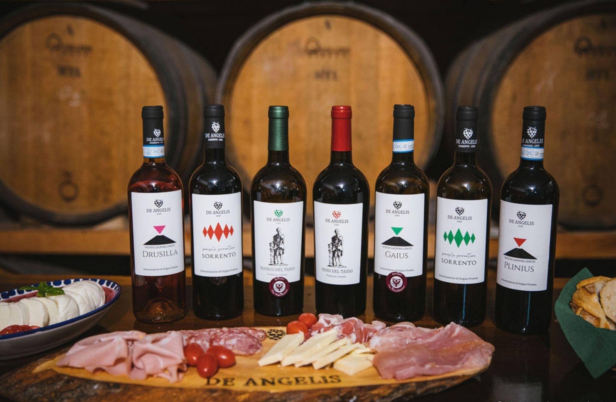 Sorrento DOP Winery Tour with Wine & Antipasto Tasting