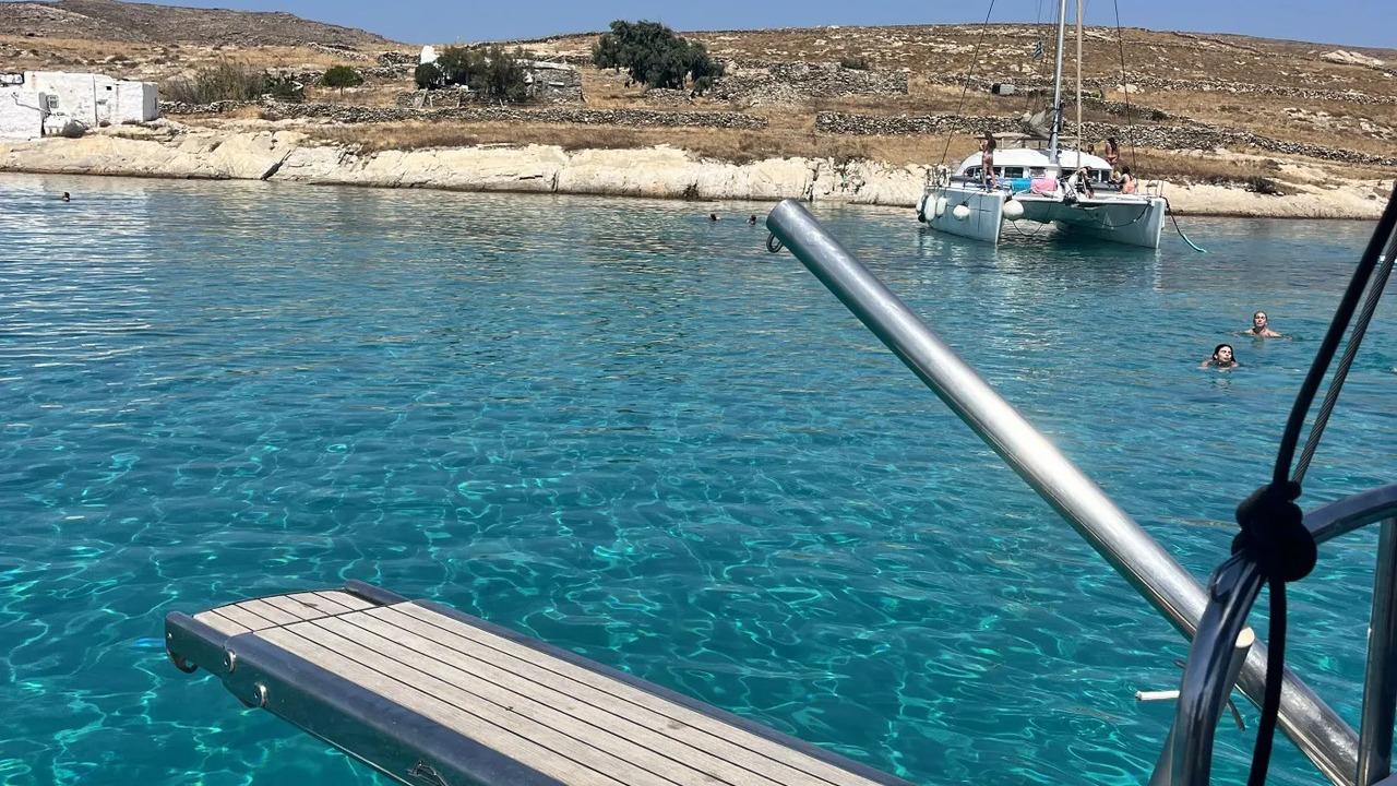 Mykonos South Coast Small-Group Yacht Cruise