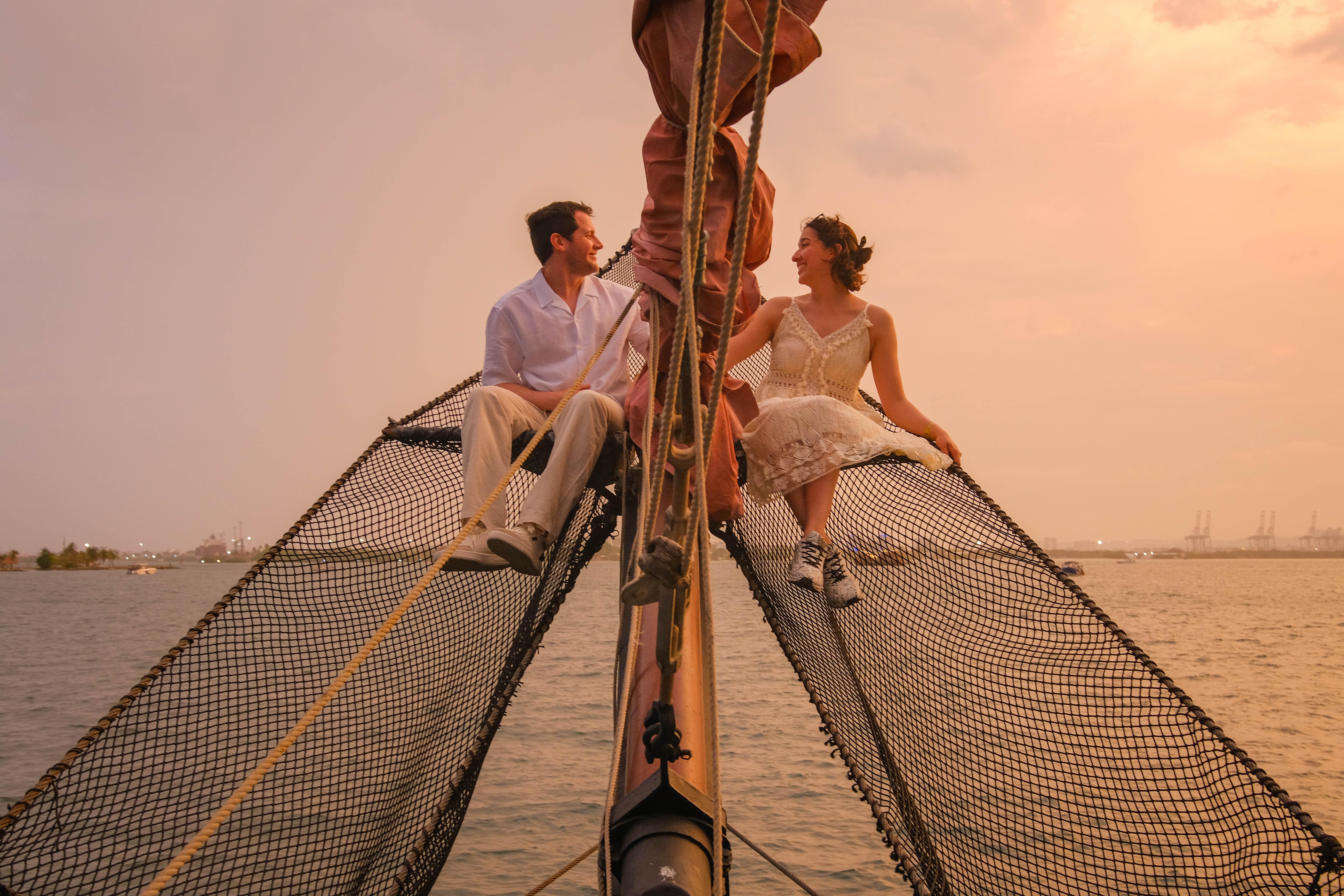 Cartagena Historic Walking Tour & Pirate Ship Sunset Cruise