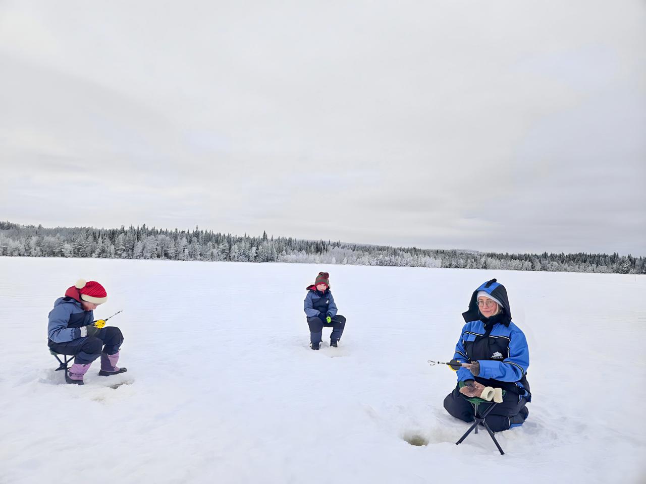Rovaniemi Private Lake Ice Fishing & Arctic BBQ