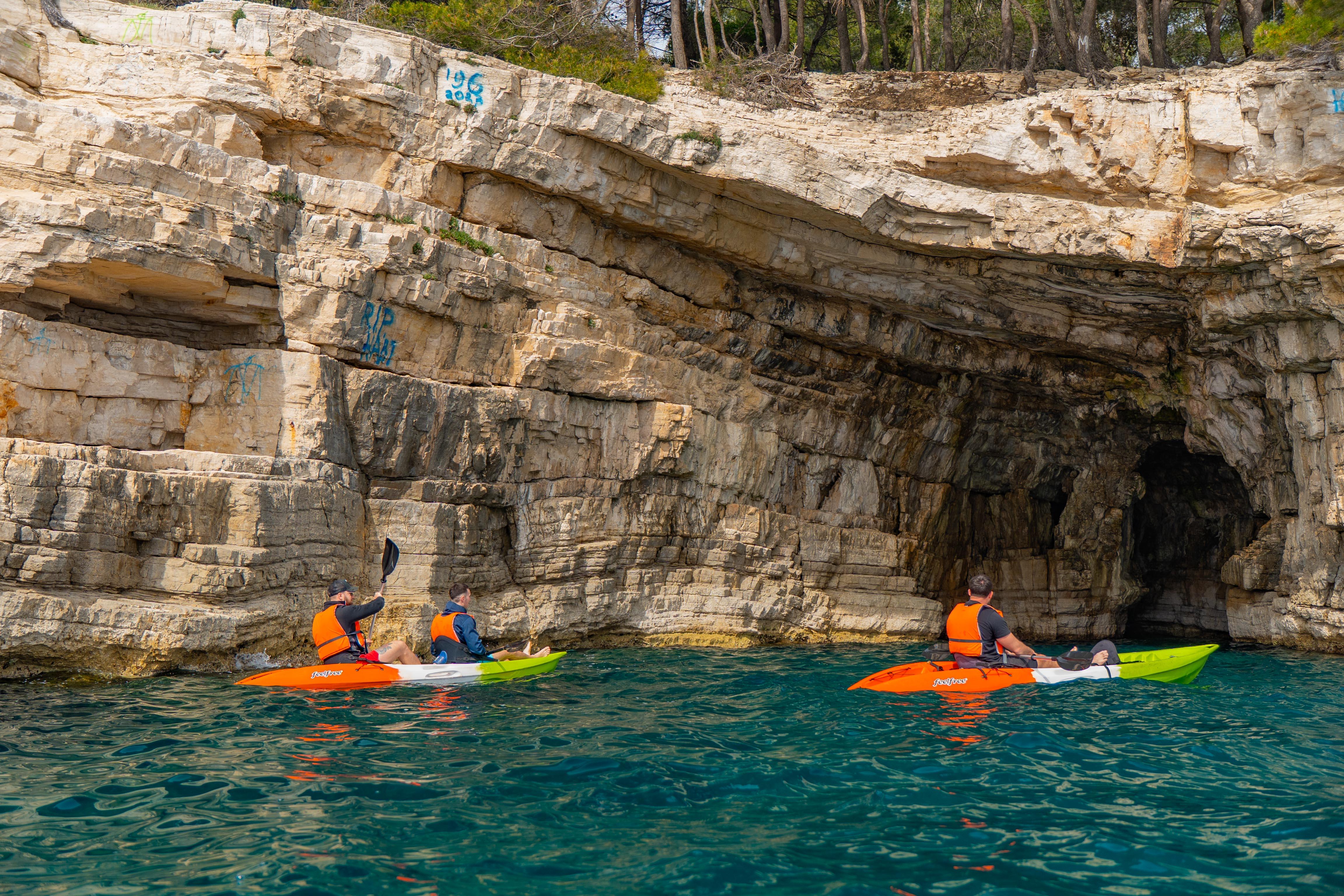 Pula Coastal Kayak Adventure: Snorkeling, Swimming & Optional Cliff Jump