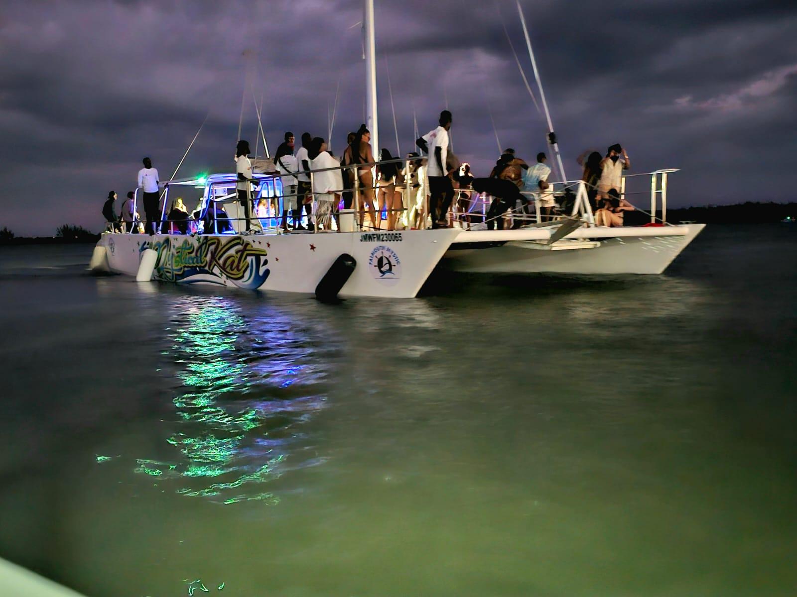 Falmouth Luxury Sunset Catamaran & Bioluminescent Lagoon Cruise
