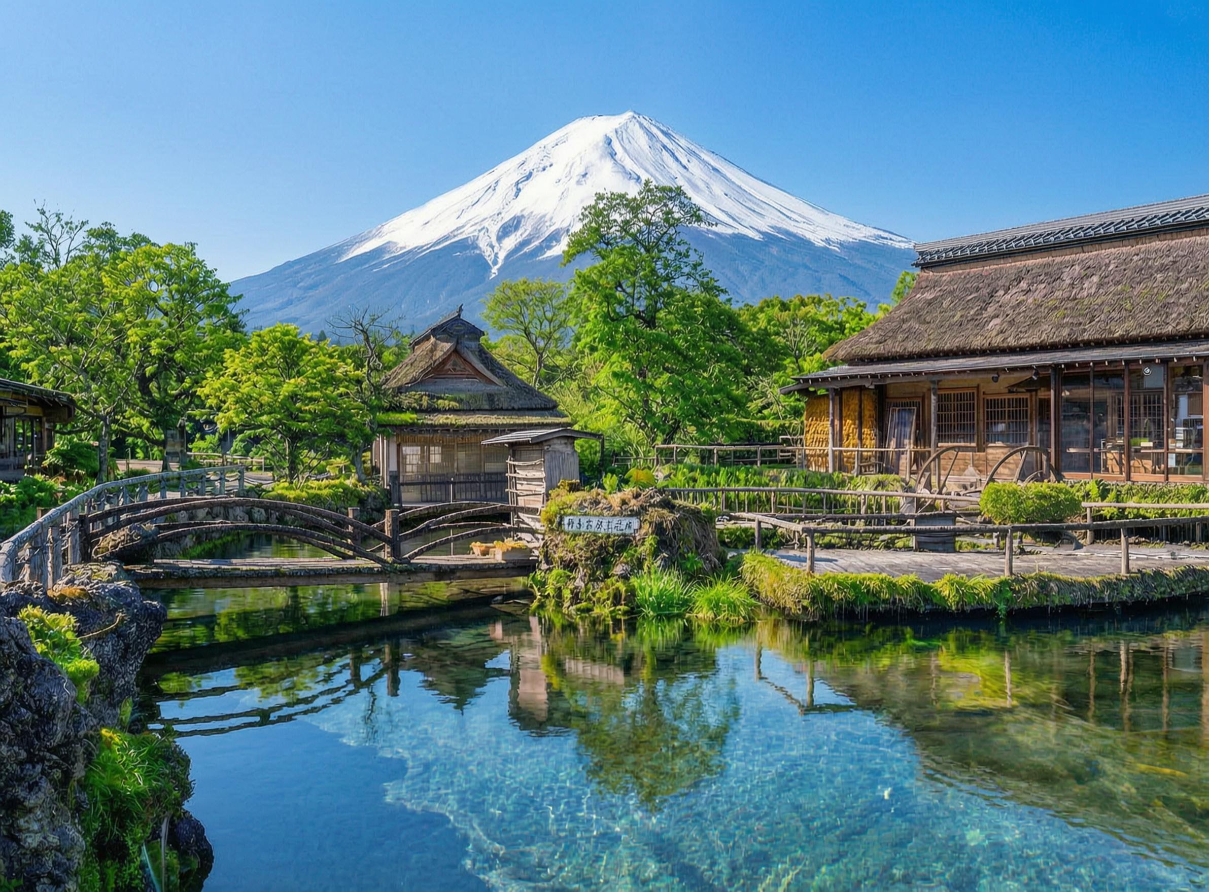 Mt. Fuji Day Tour: Lake Kawaguchi, Oshino Hakkai & Chureito Pagoda from Tokyo