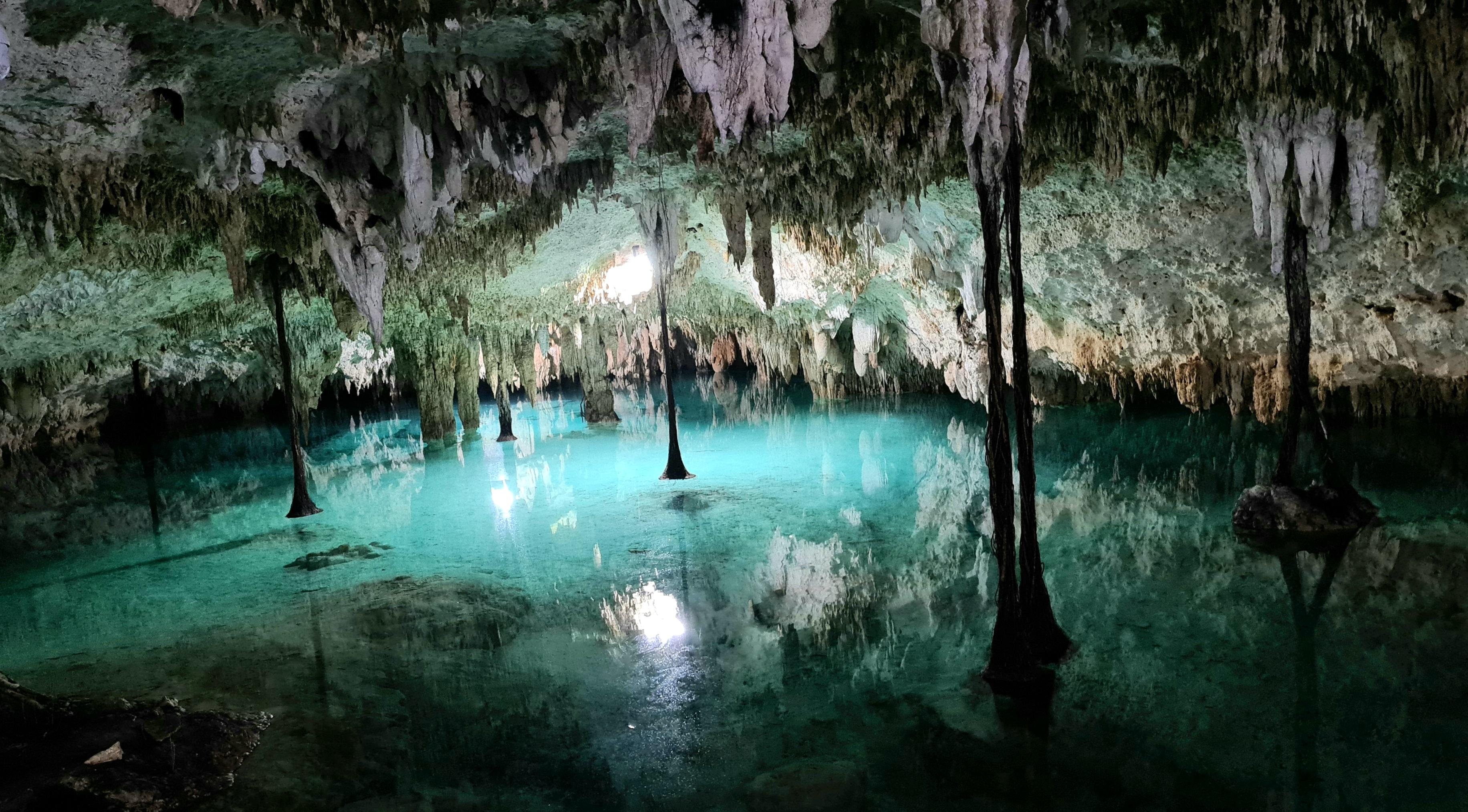 Tulum Private Cenote Tour: Sac Actun Underground River & Open Cenote
