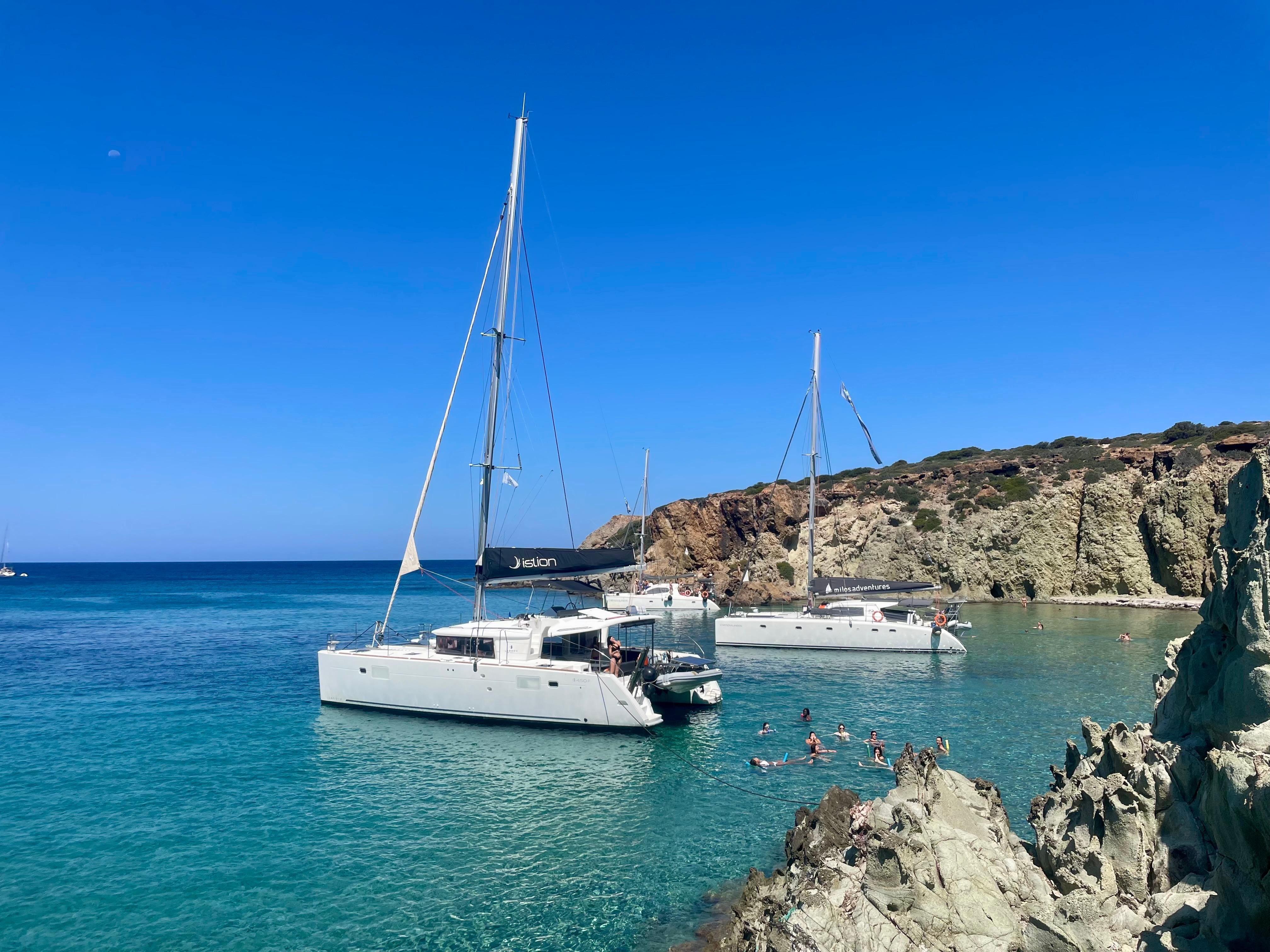 Polyaigos cruise Milos uninhabited island Aegean catamaran — image 3