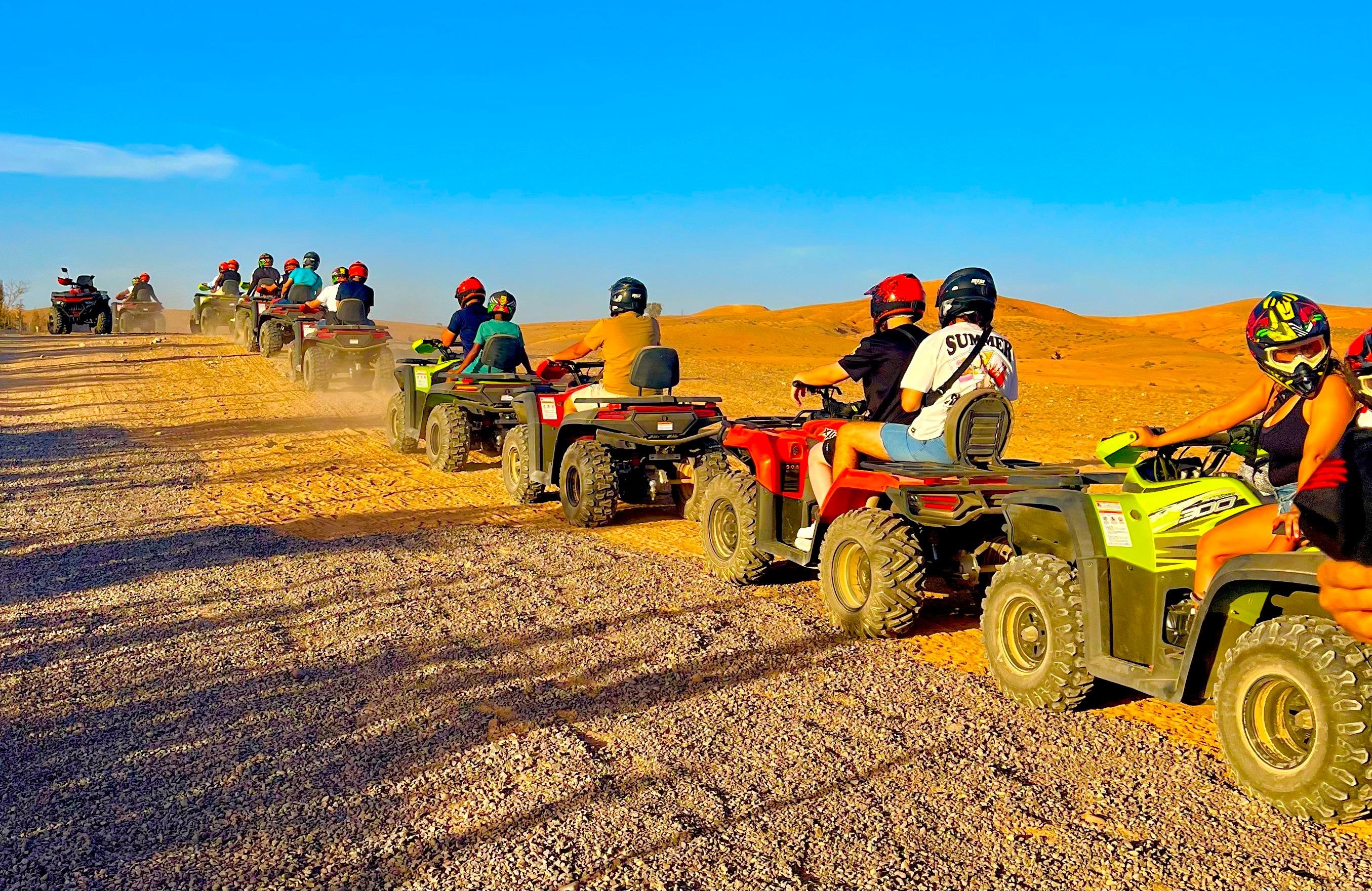 Agafay Desert Evening Adventure: Quad Bikes, Camel Ride & Berber Dinner Show