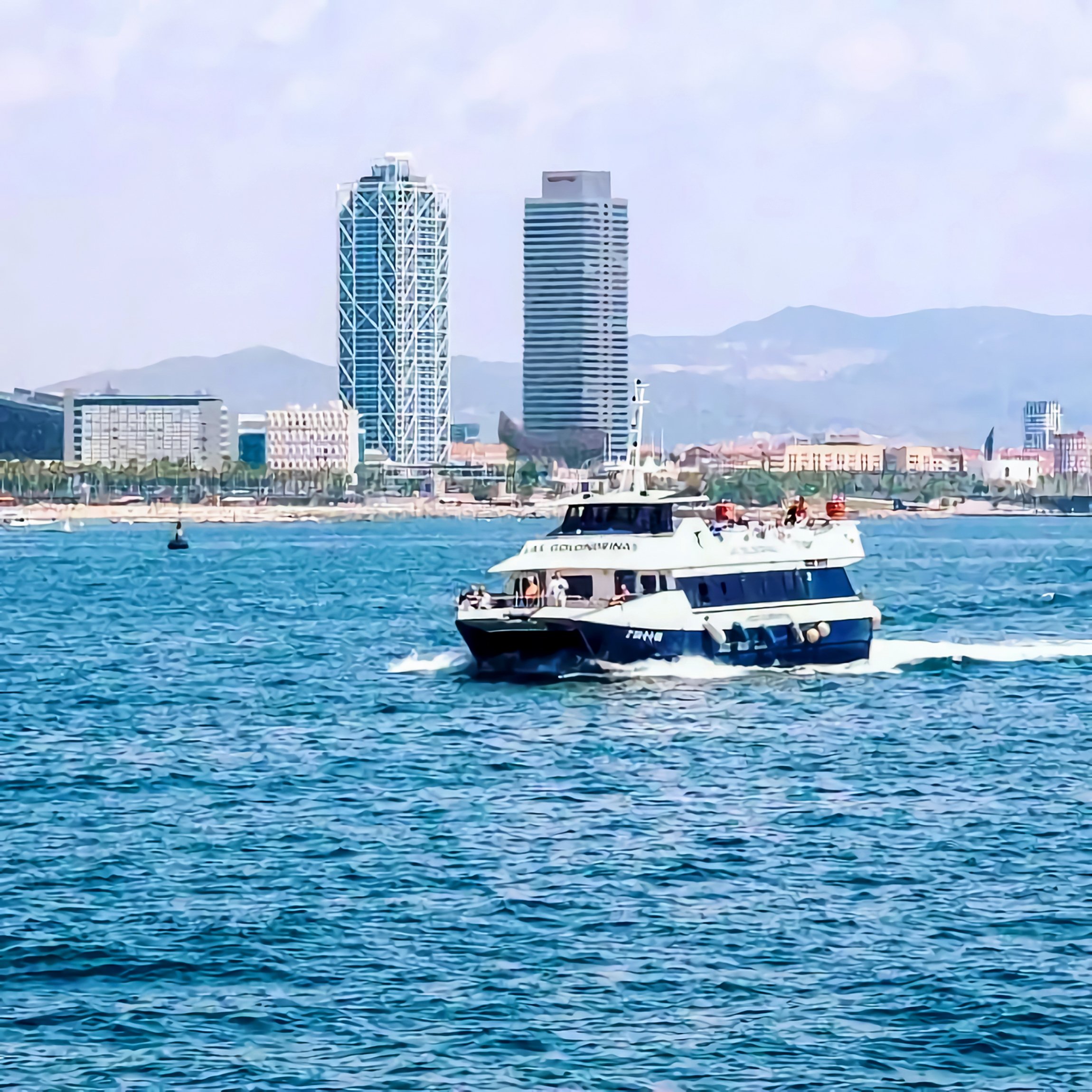 Barcelona Las Golondrinas Boat Tour: Port & Coastline