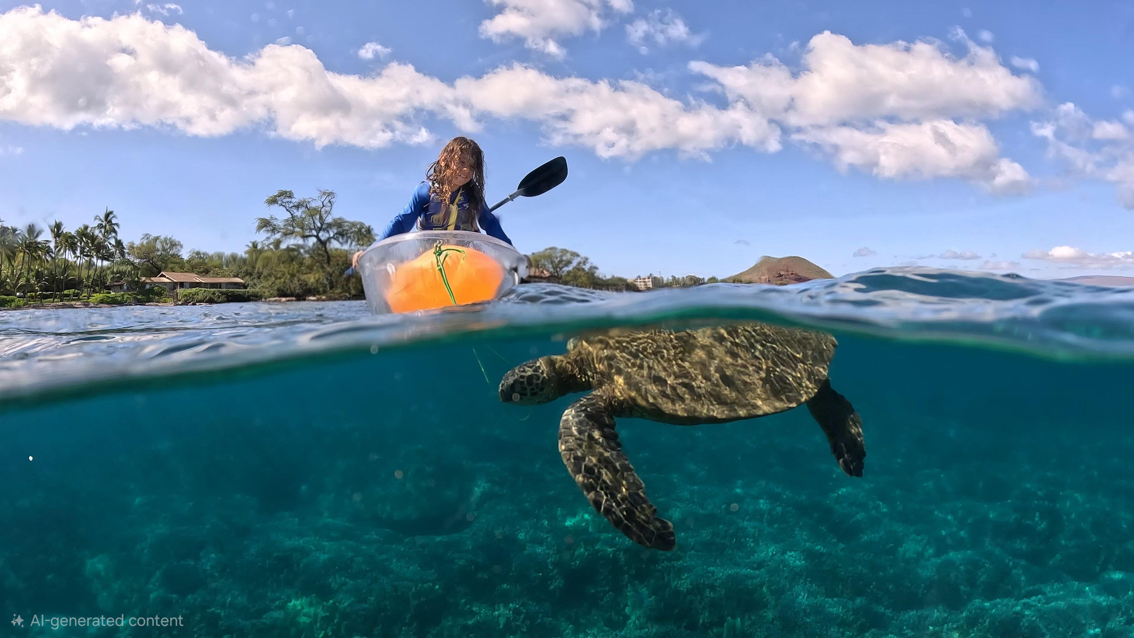Clear Kayak & Snorkel Adventure at Turtle Town