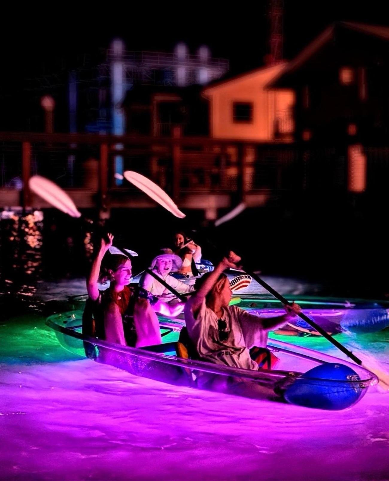 LED Clear Kayak Night Tour