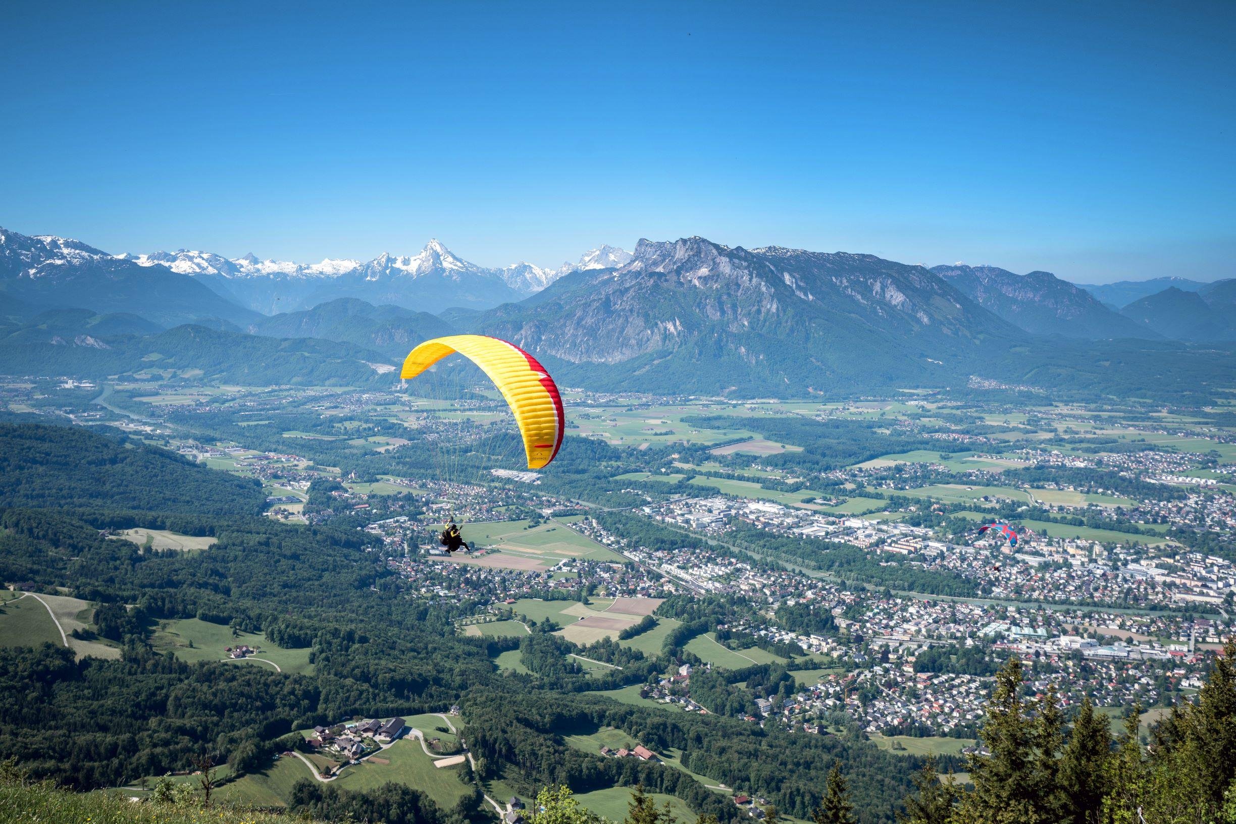 Tandem Paragliding Over Salzburg