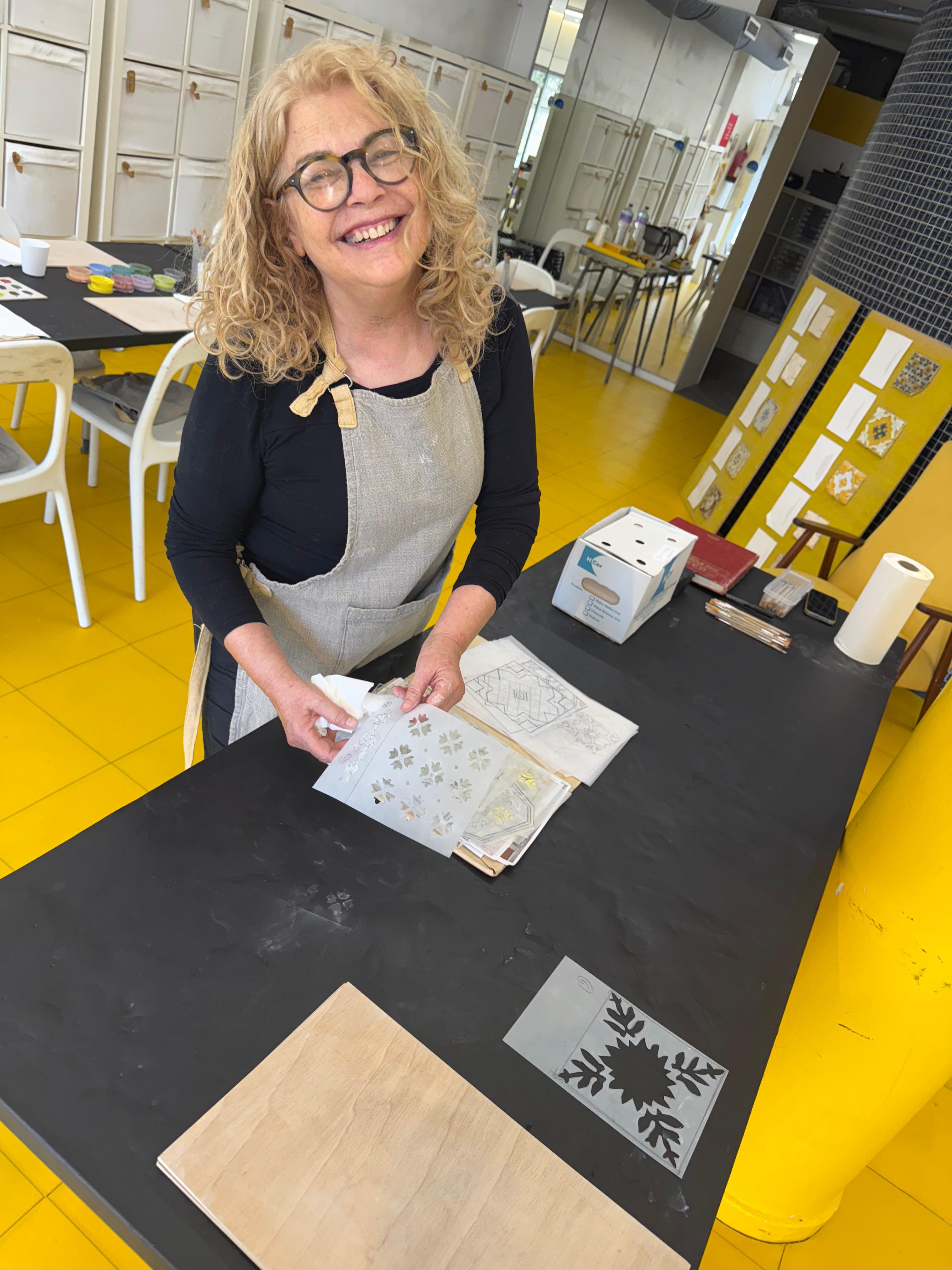 Authentic Azulejo Tile Painting with Local Artist