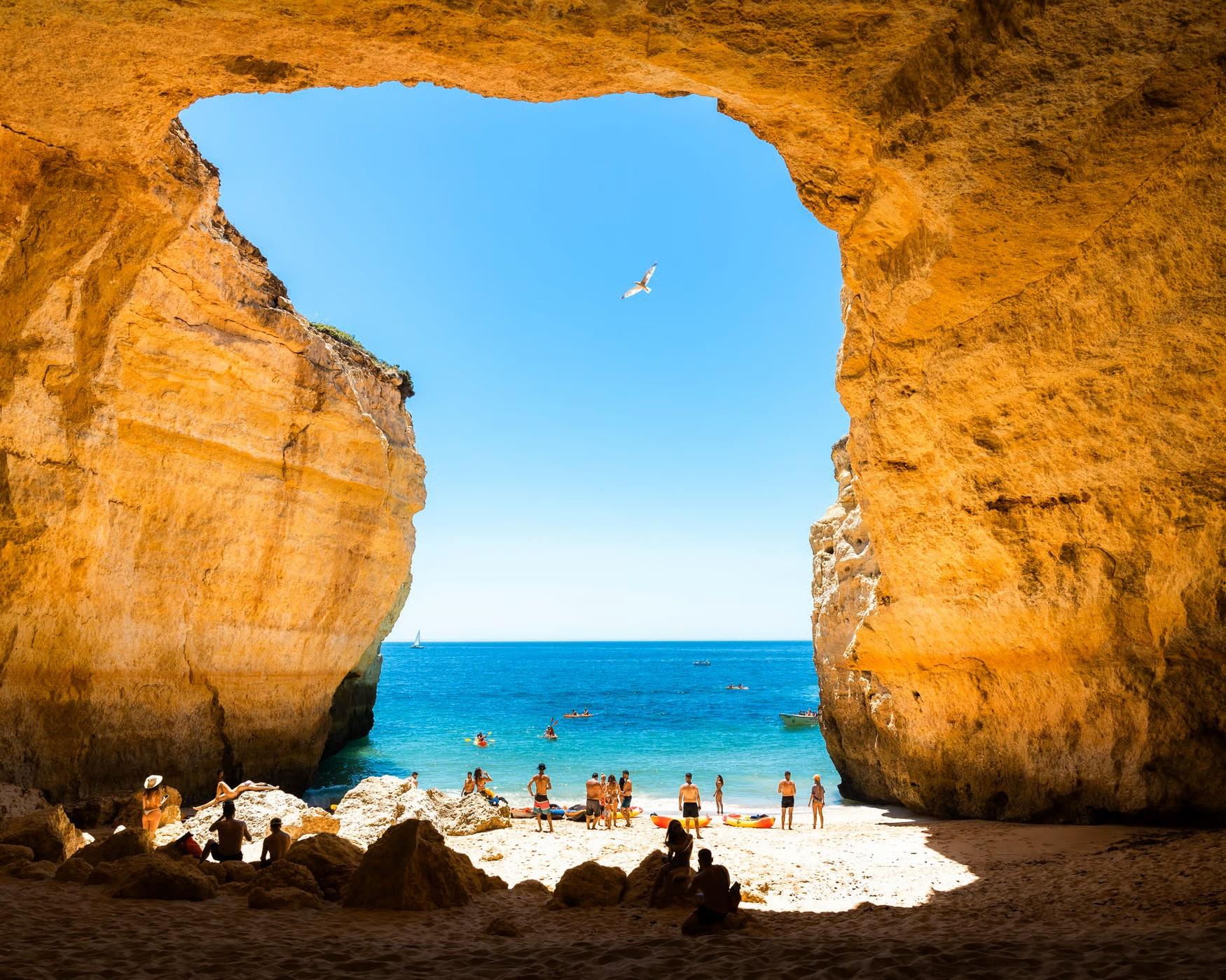 Algarve Coastal Adventure: Benagil Caves & Cliffs Private Tour from Lisbon