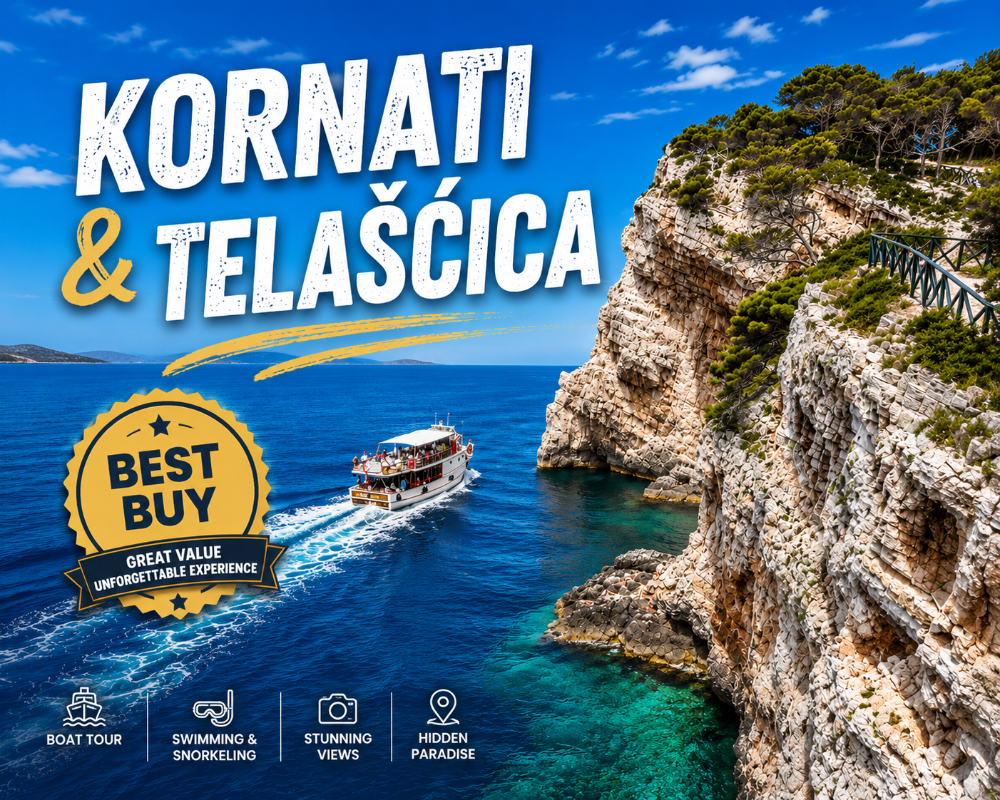 Kornati & Telašćica Full-Day Boat Tour from Zadar