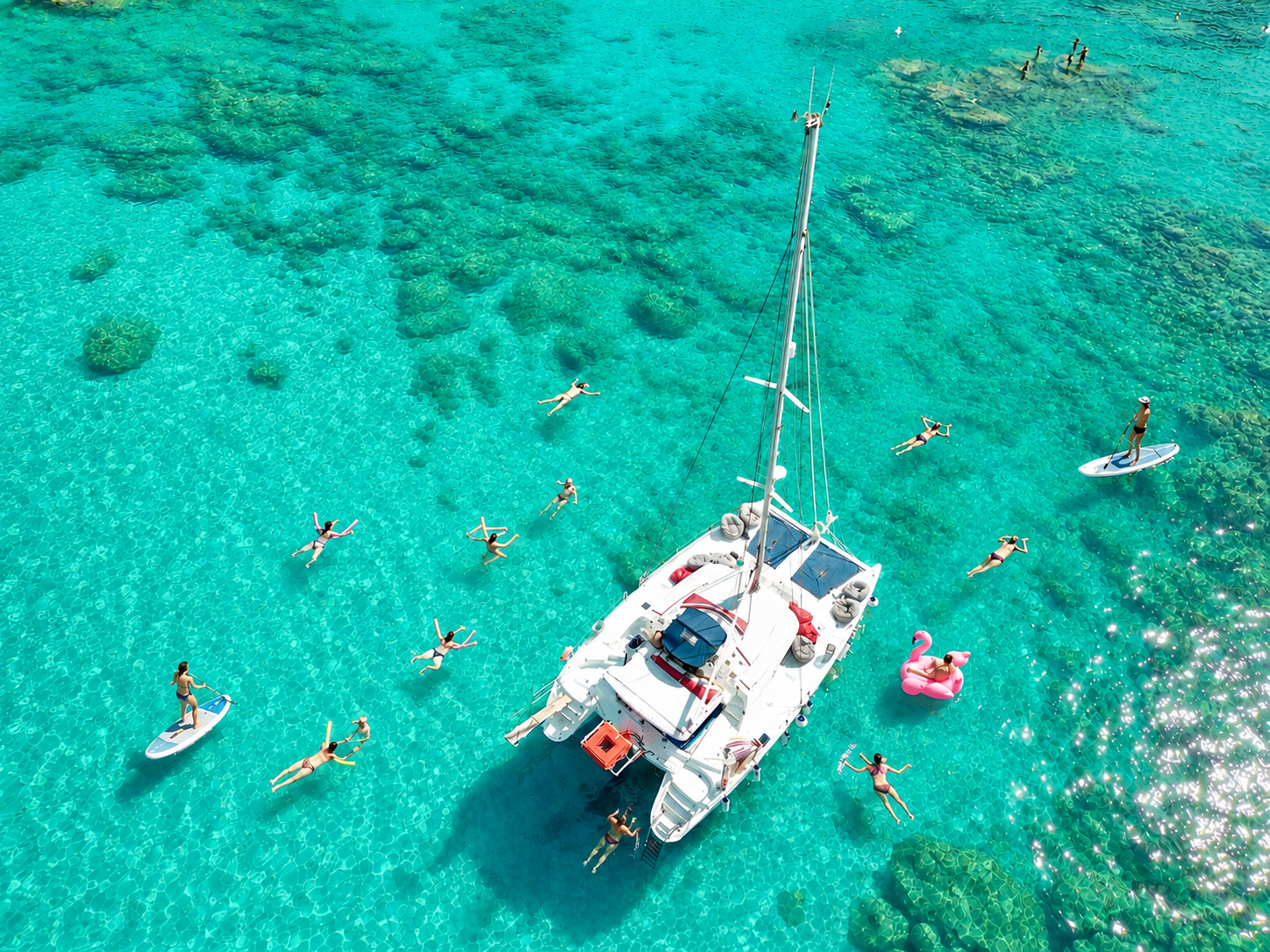 Rhodes Catamaran Sailing: Anthony Quinn Bay & Coastal Caves