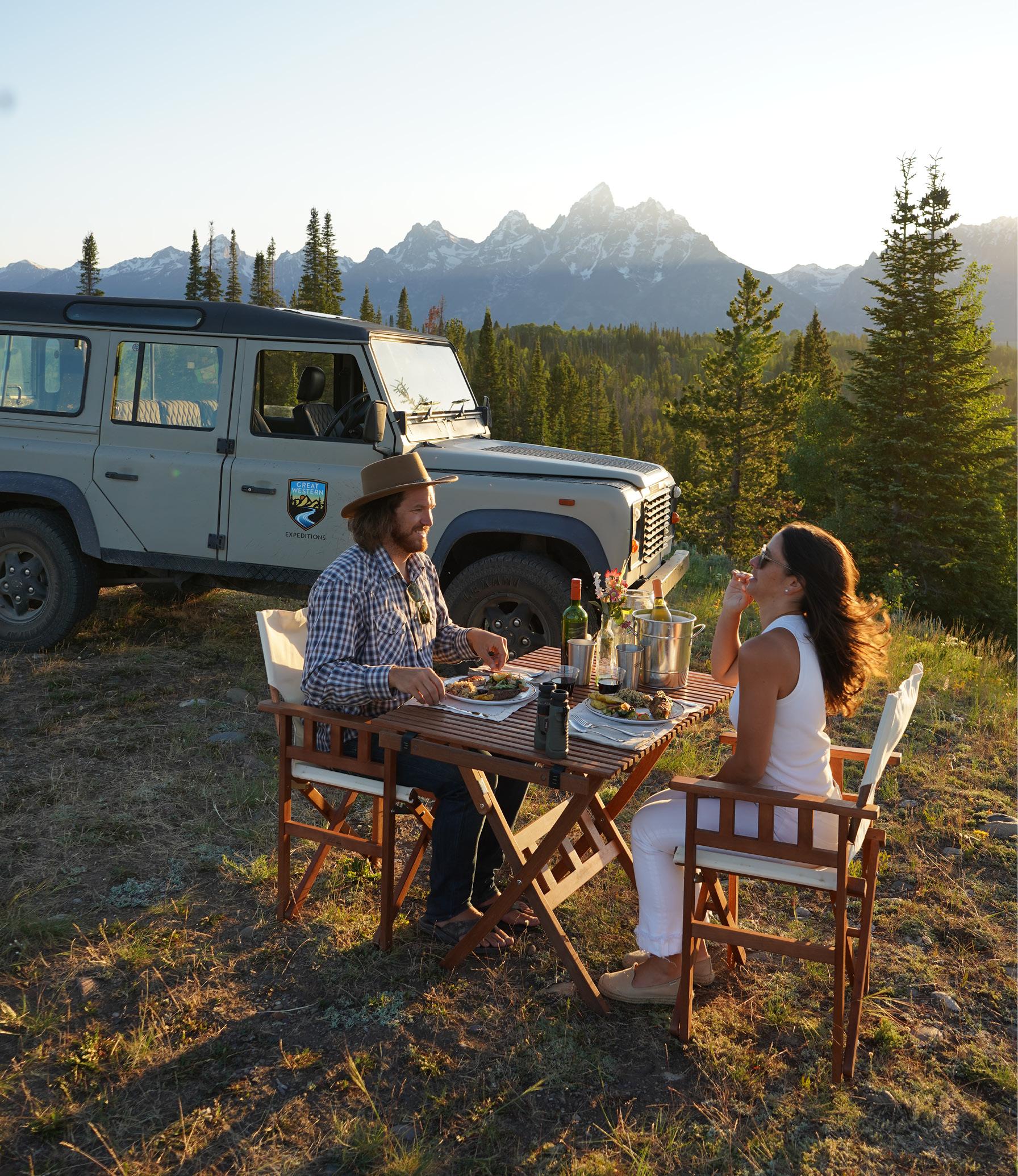 Grand Teton Private Wildlife Safari and Sunset Dinner