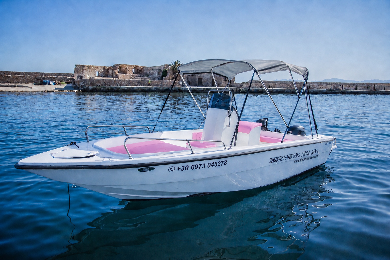 Chania Self-Drive Boat Rental with GPS Navigation