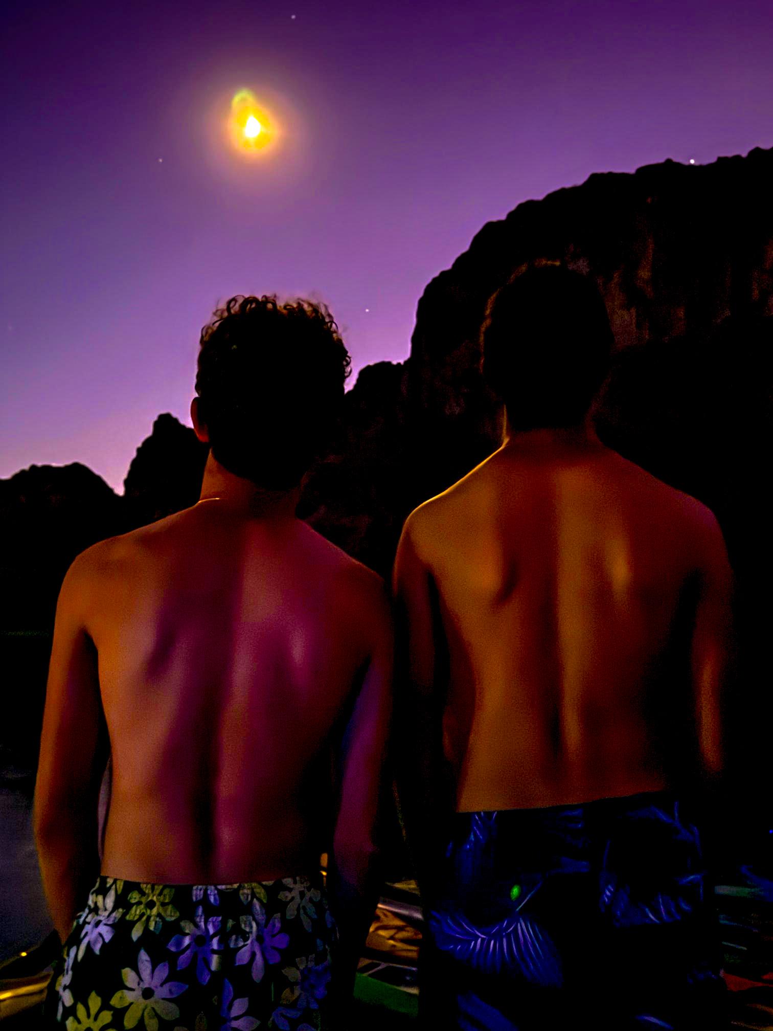 Emerald Cave Sunset Kayak Adventure with Campfire & Stargazing