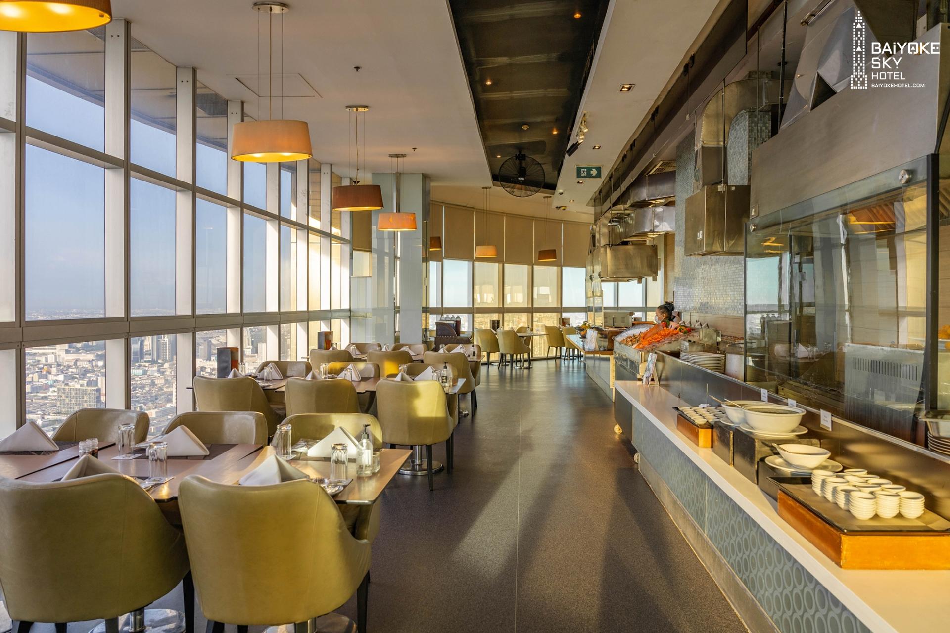 Crystal Grill Buffet at Baiyoke Sky Tower with Observation Deck Access